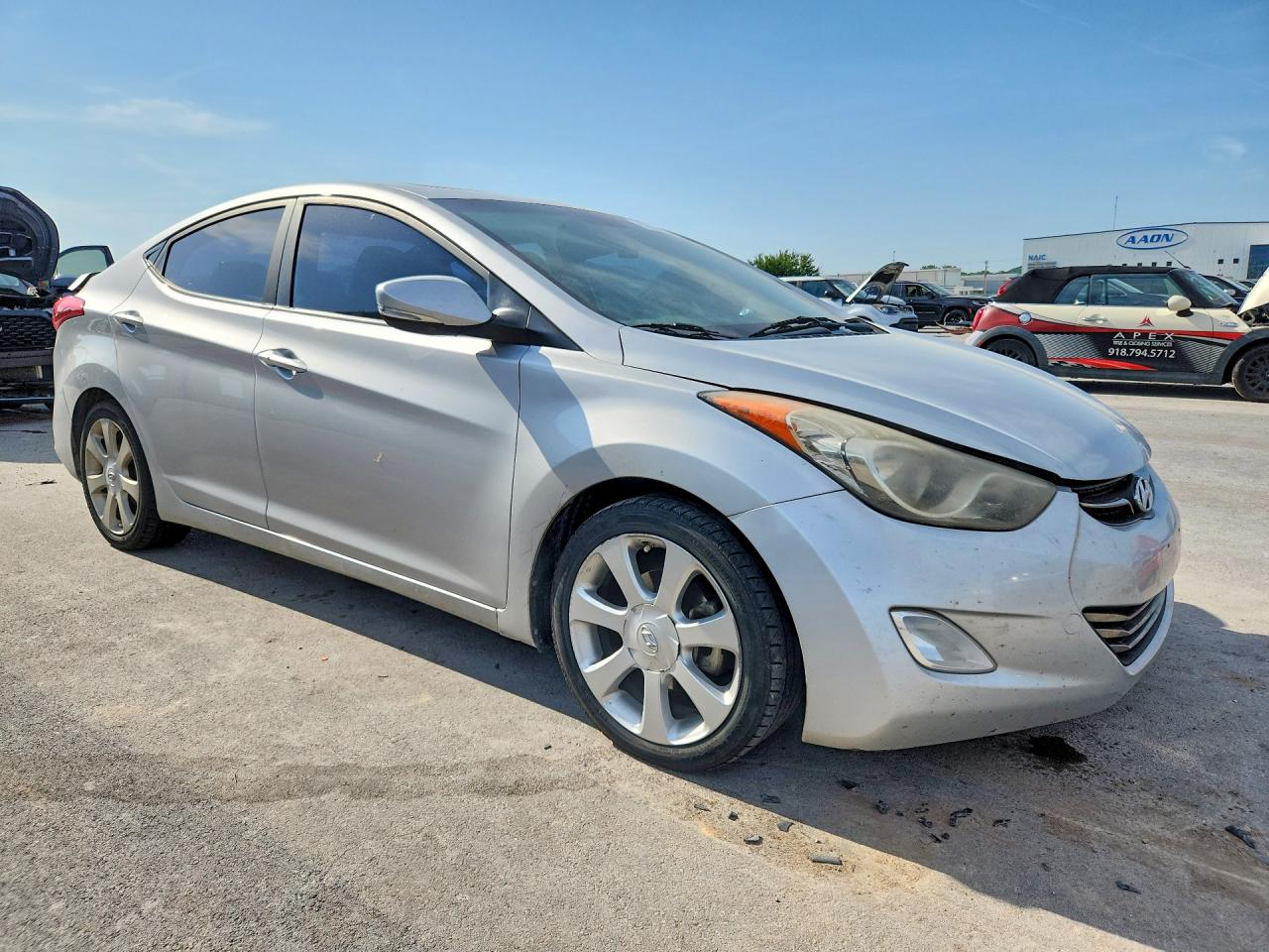2013 Hyundai Elantra Limited Silver vin: KMHDH4AE8DU541738