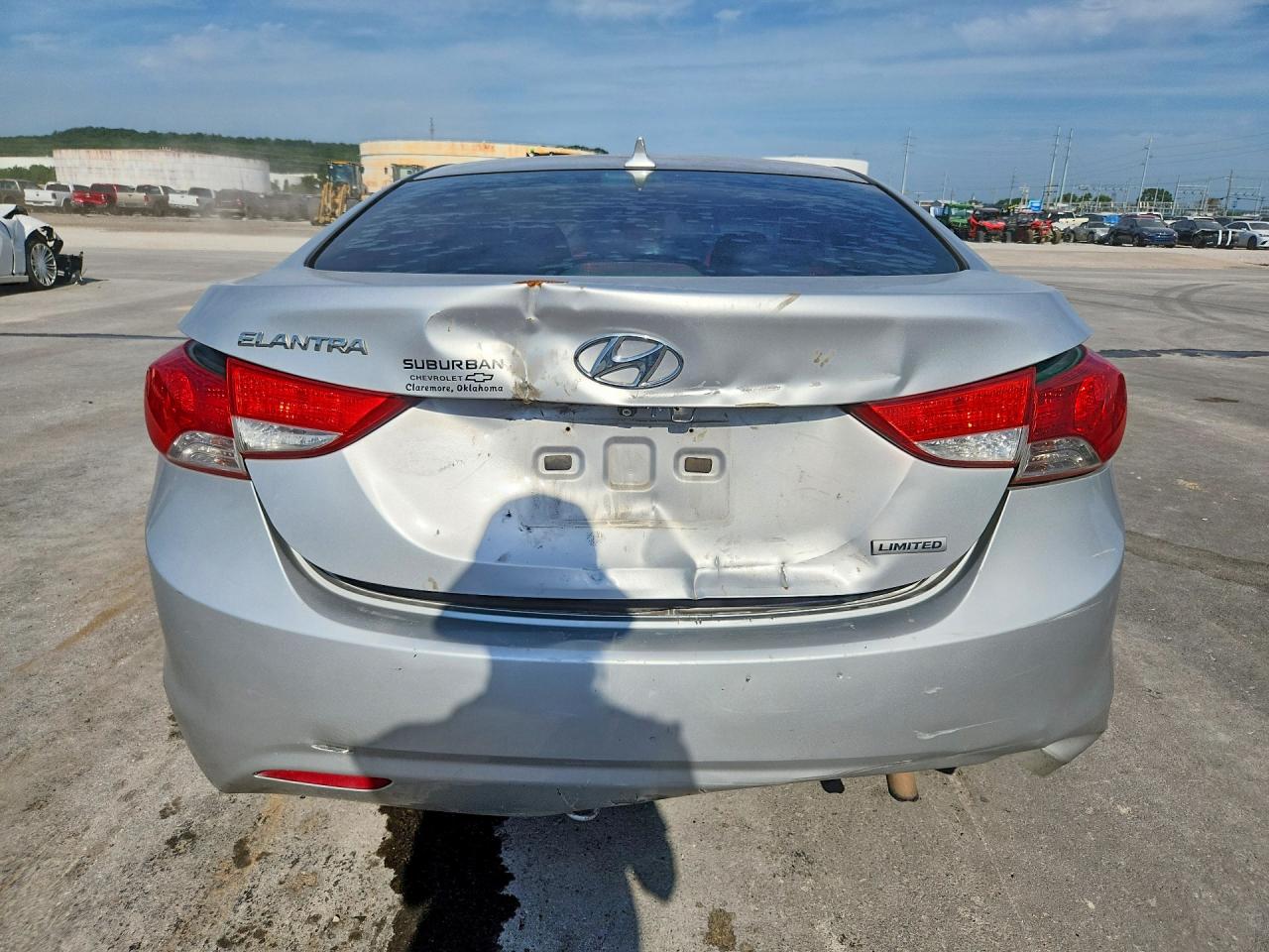 2013 Hyundai Elantra Limited Silver vin: KMHDH4AE8DU541738