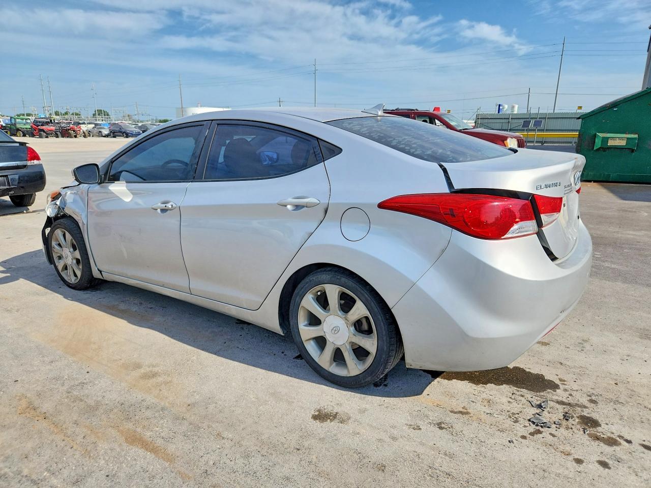 2013 Hyundai Elantra Limited Silver vin: KMHDH4AE8DU541738