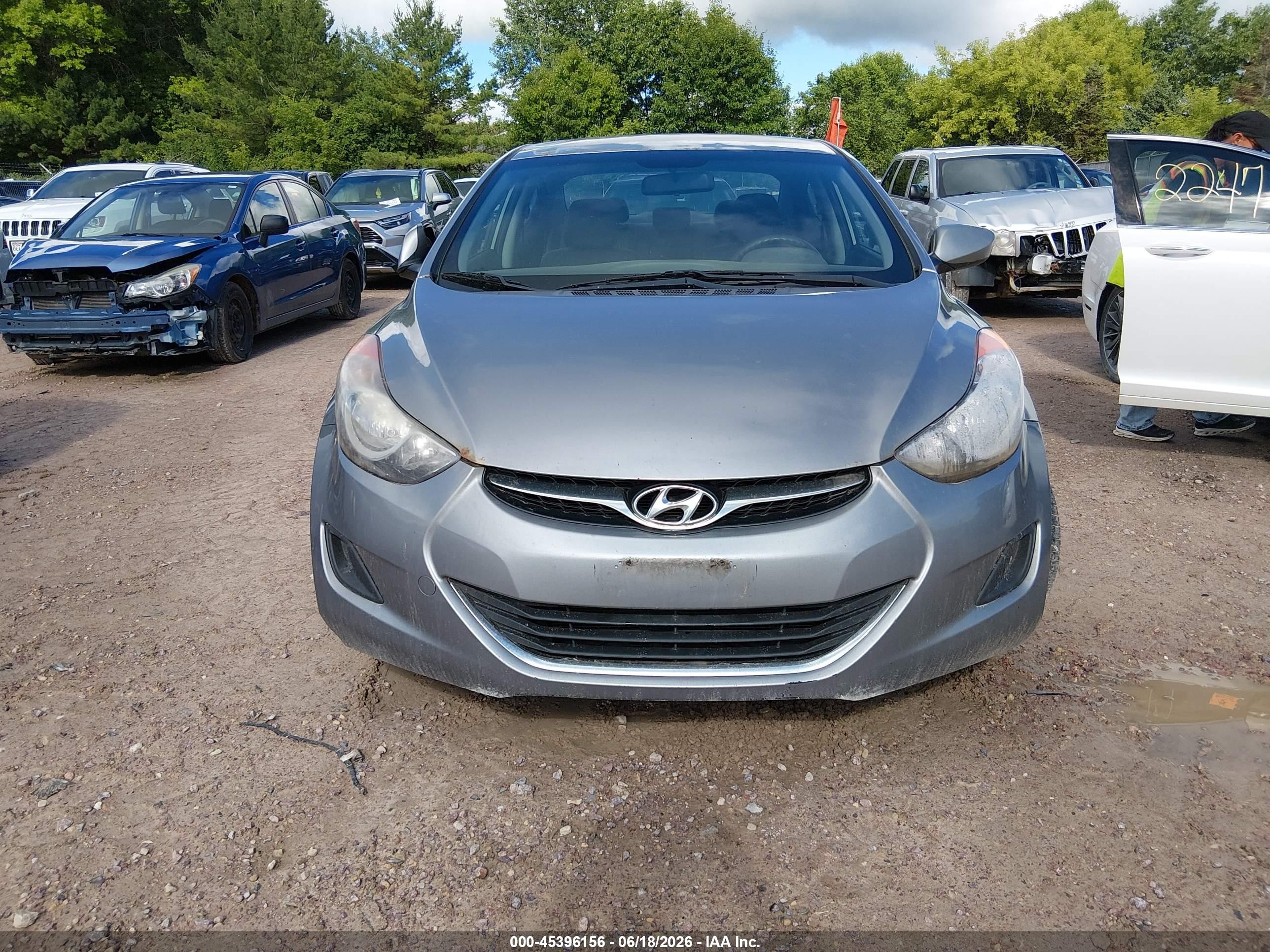 2013 Hyundai Elantra Gls Silver vin: KMHDH4AE8DU542355