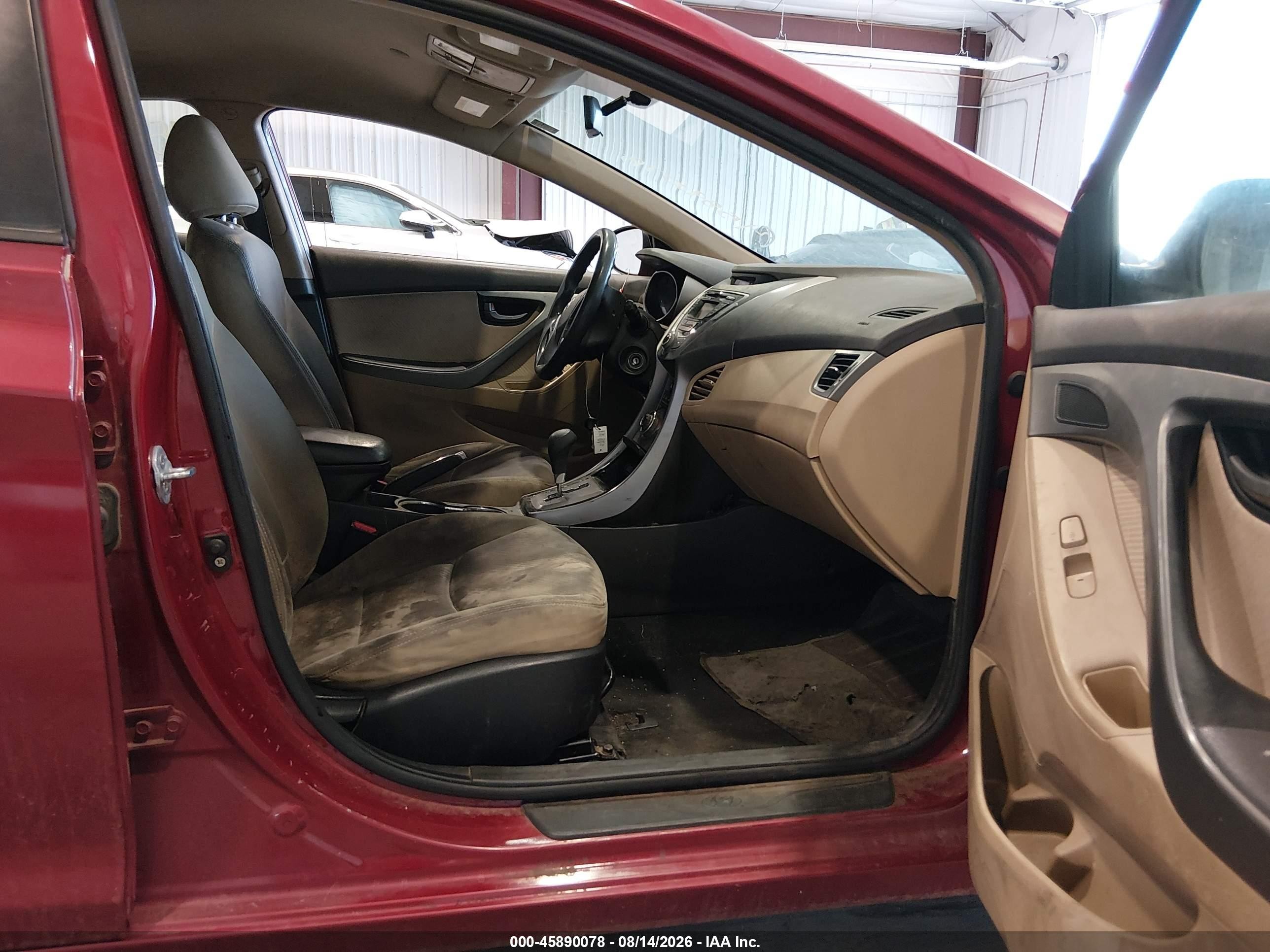 2013 Hyundai Elantra Gls Red vin: KMHDH4AE8DU544722