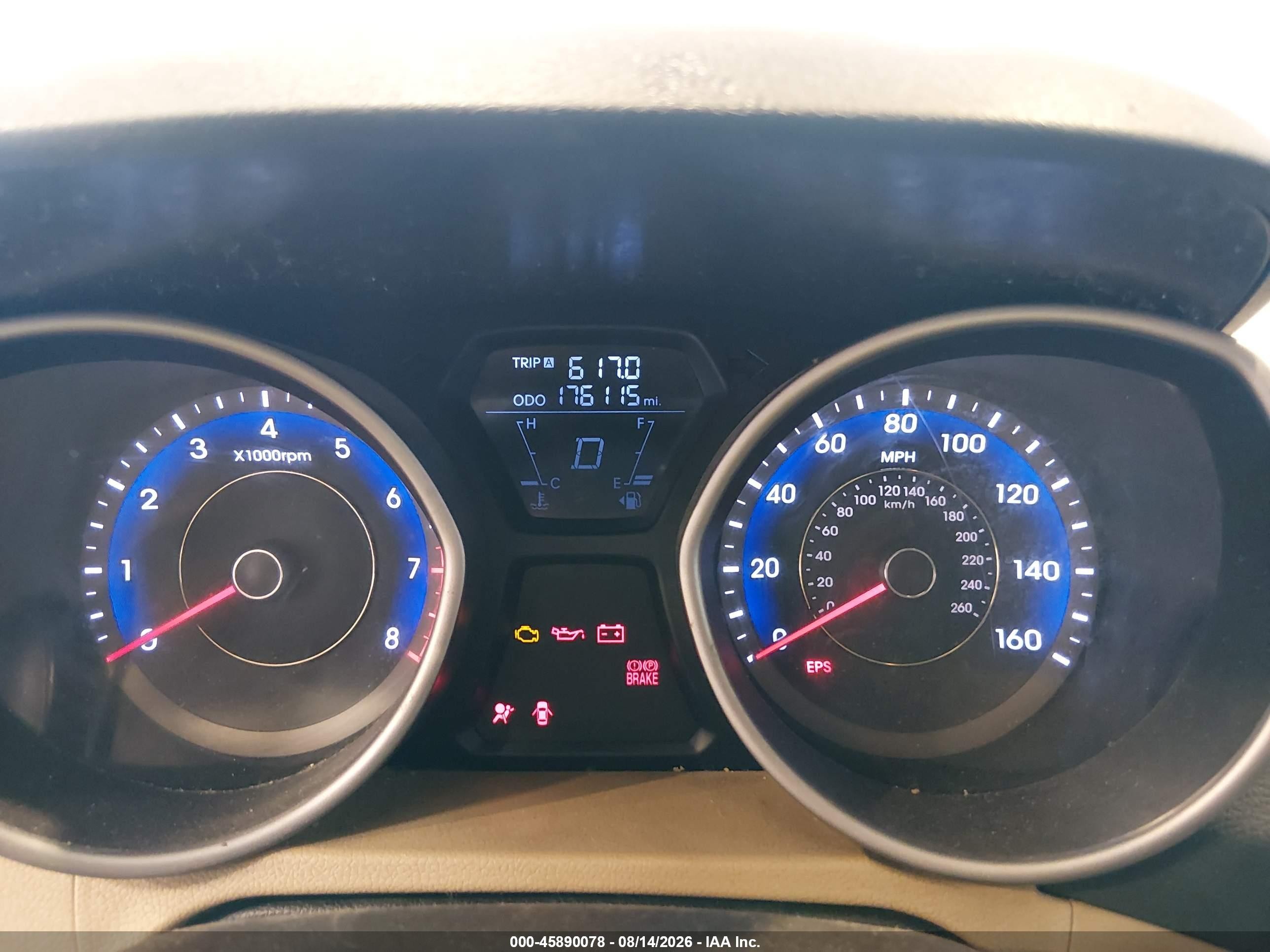 2013 Hyundai Elantra Gls Red vin: KMHDH4AE8DU544722