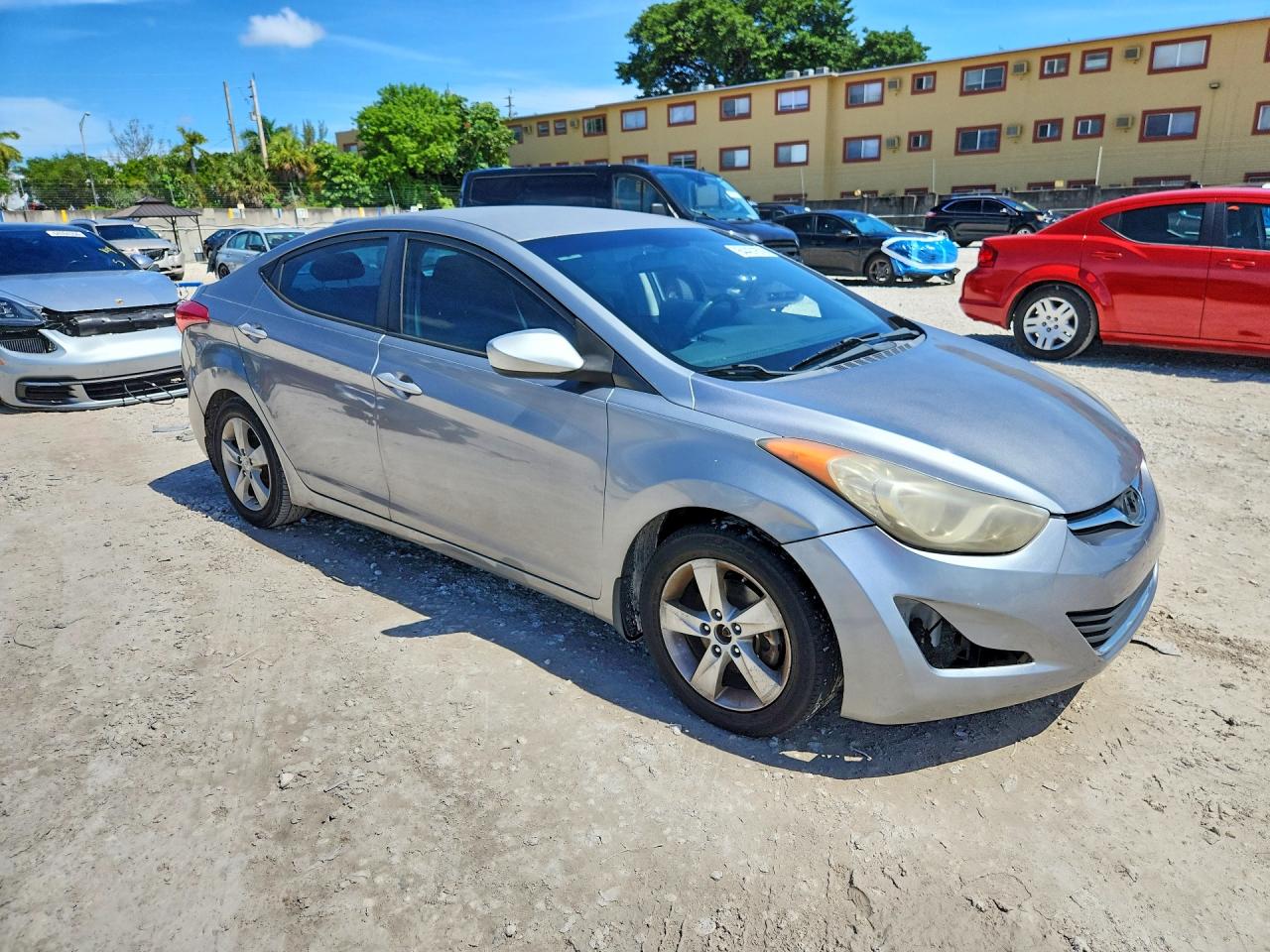 2013 Hyundai Elantra Gls Silver vin: KMHDH4AE8DU557325