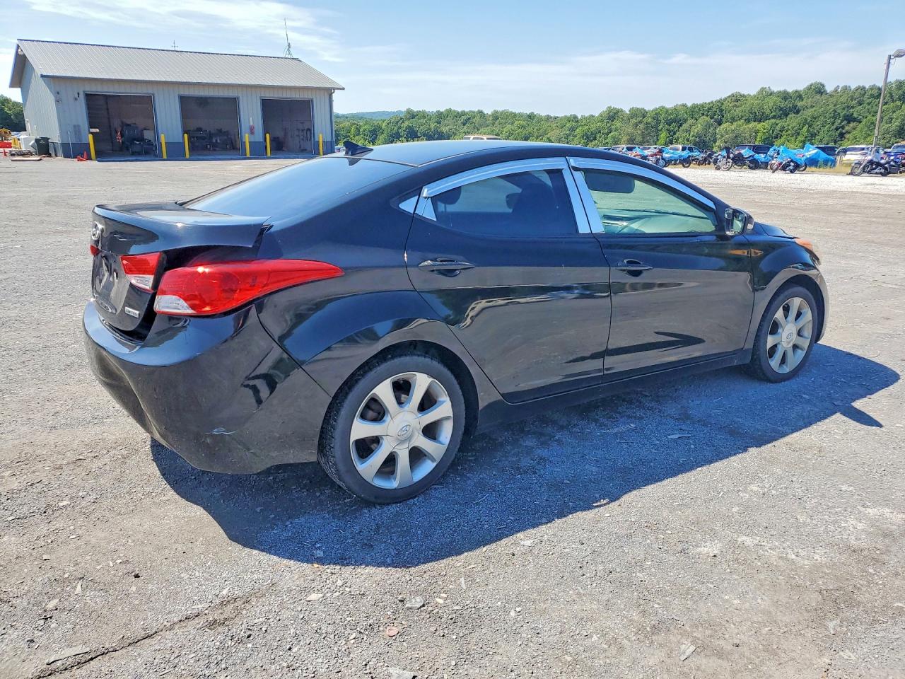 2013 Hyundai Elantra Limited Black vin: KMHDH4AE8DU572455