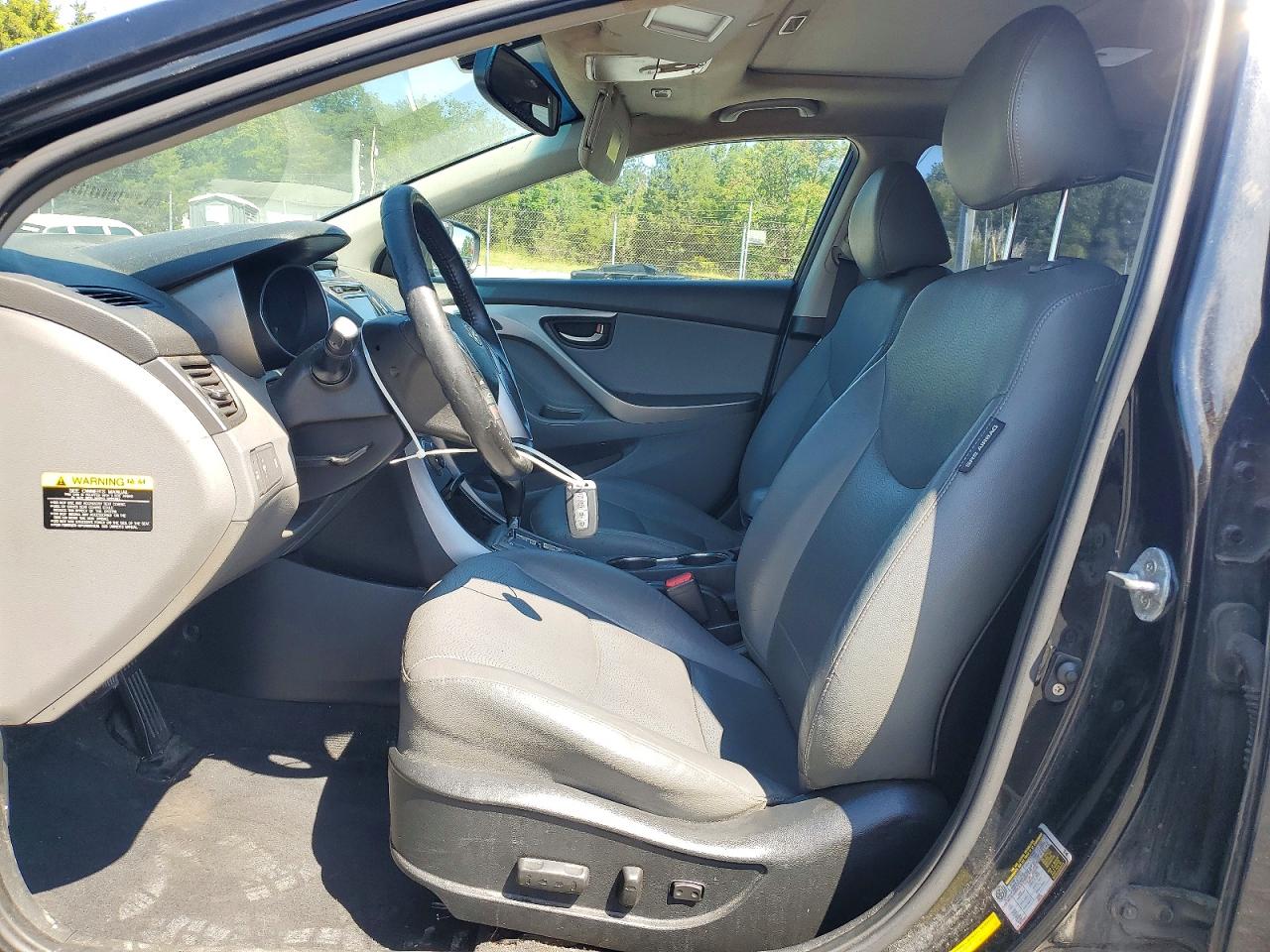 2013 Hyundai Elantra Limited Black vin: KMHDH4AE8DU572455