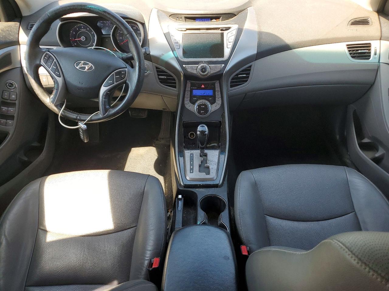 2013 Hyundai Elantra Limited Black vin: KMHDH4AE8DU572455
