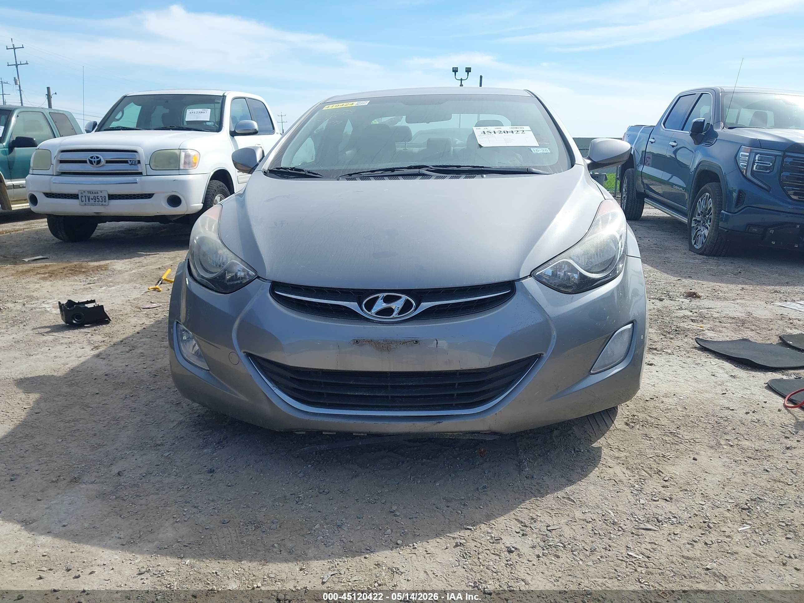 2013 Hyundai Elantra Gls Silver vin: KMHDH4AE8DU573699