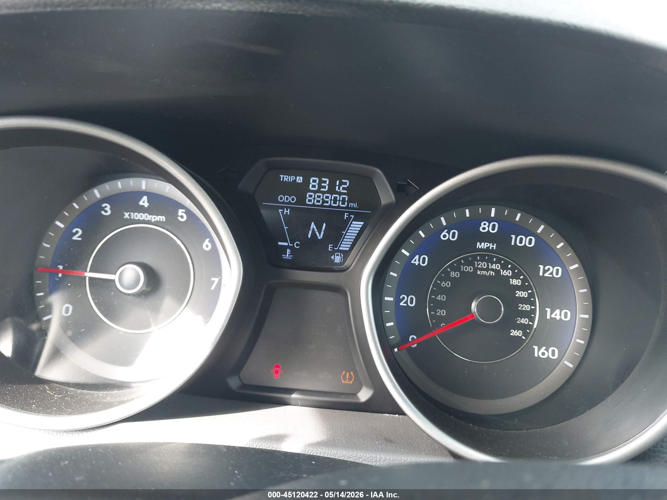 2013 Hyundai Elantra Gls Silver vin: KMHDH4AE8DU573699