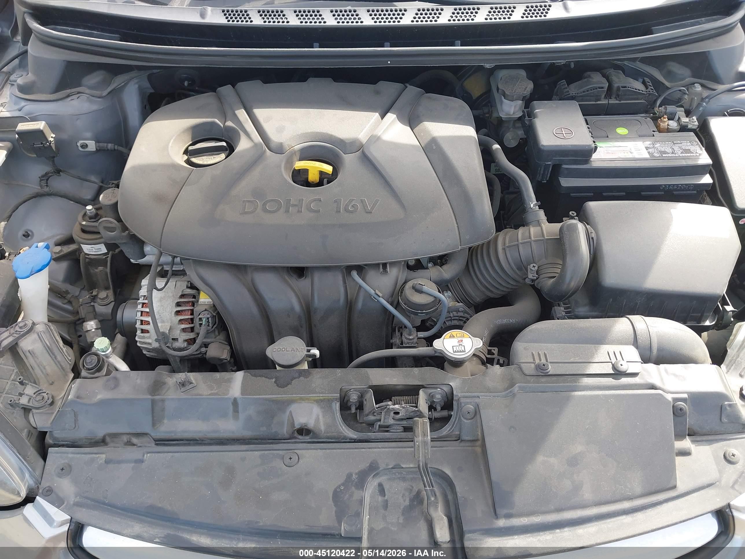 2013 Hyundai Elantra Gls Silver vin: KMHDH4AE8DU573699
