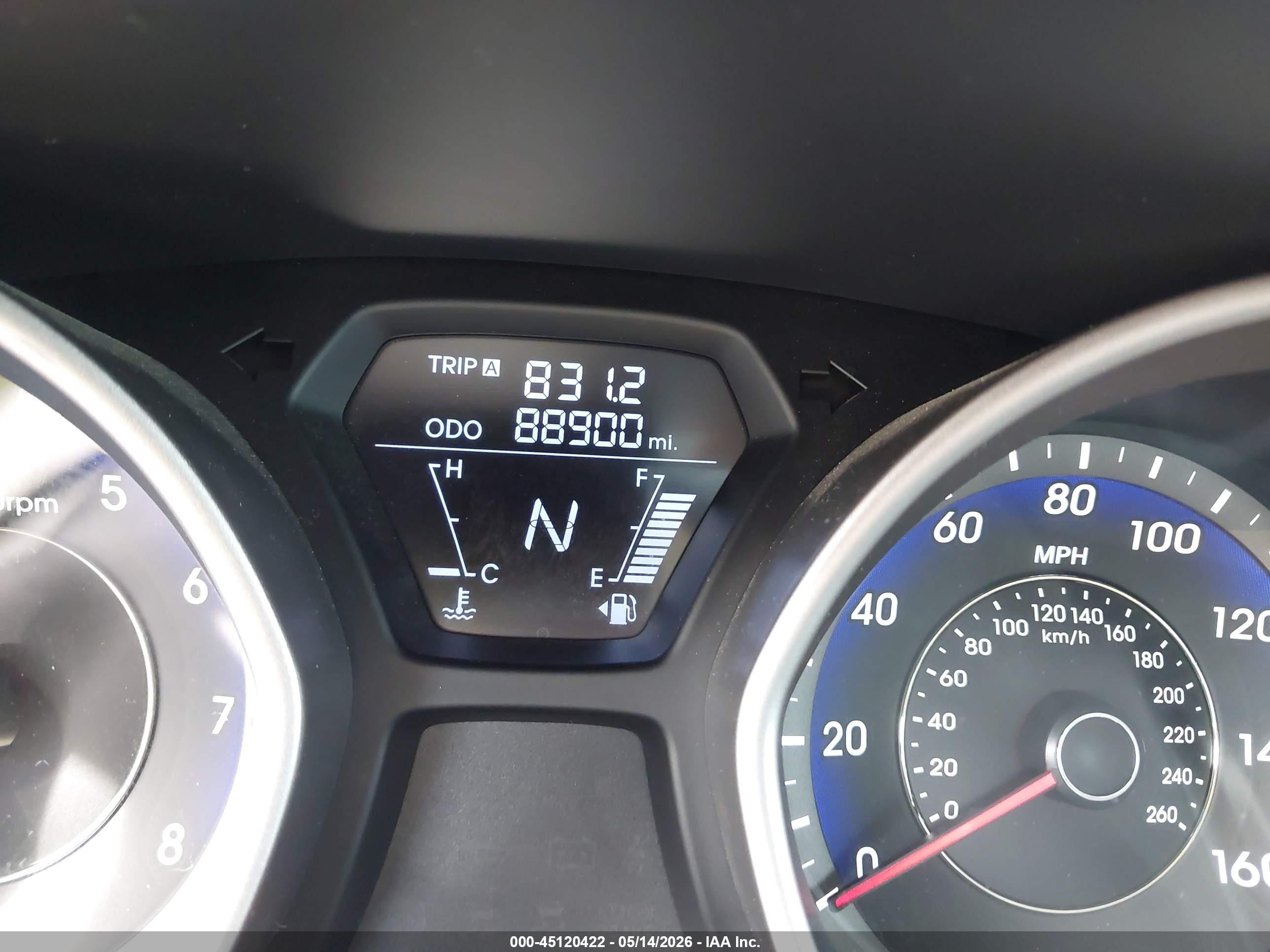 2013 Hyundai Elantra Gls Silver vin: KMHDH4AE8DU573699