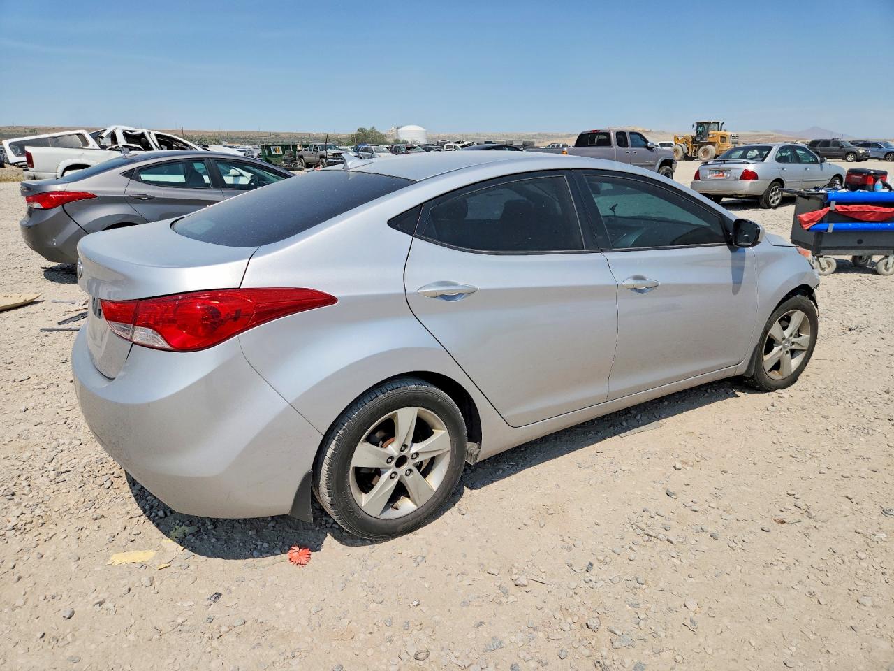 2013 Hyundai Elantra Gls Gray vin: KMHDH4AE8DU577462