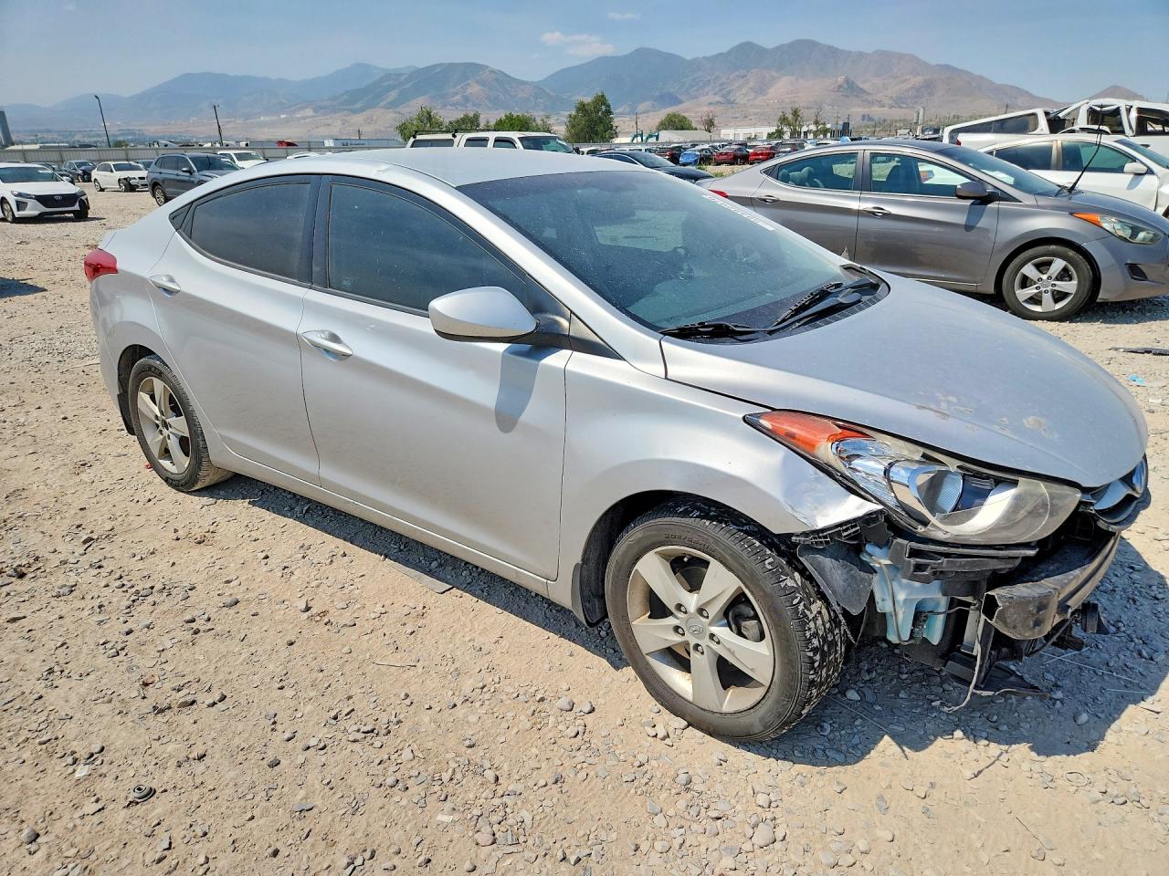 2013 Hyundai Elantra Gls Gray vin: KMHDH4AE8DU577462