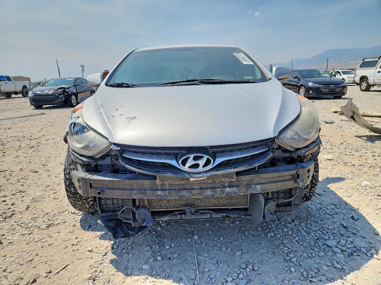 2013 Hyundai Elantra Gls Gray vin: KMHDH4AE8DU577462