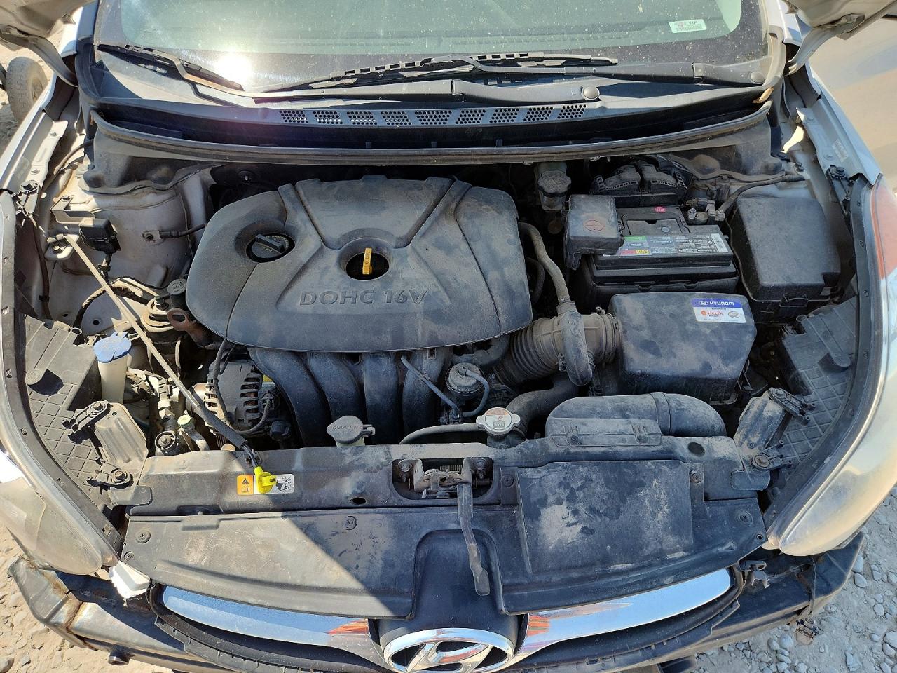 2013 Hyundai Elantra Gls Gray vin: KMHDH4AE8DU577462
