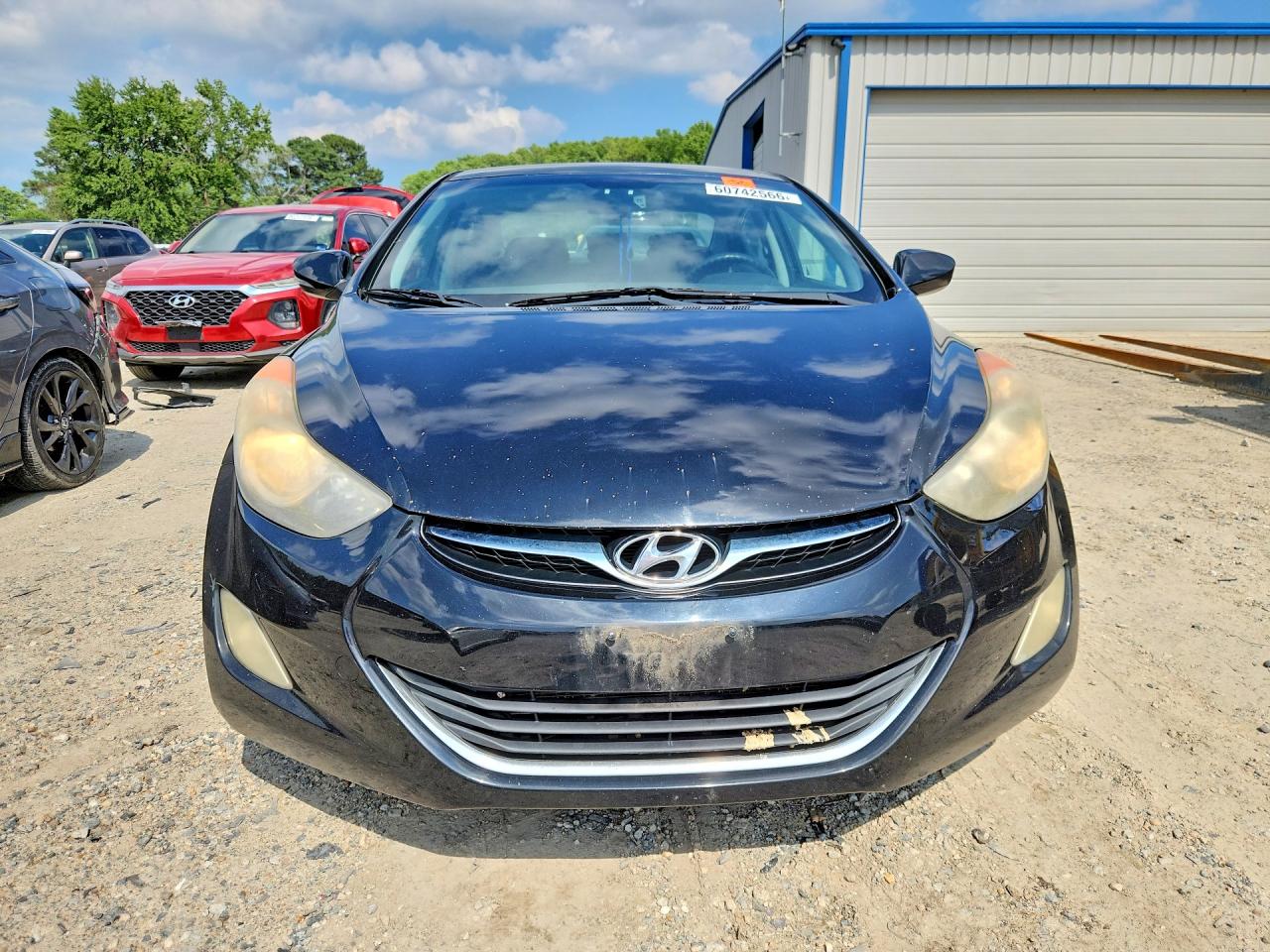 2013 Hyundai Elantra Gls Black vin: KMHDH4AE8DU611917