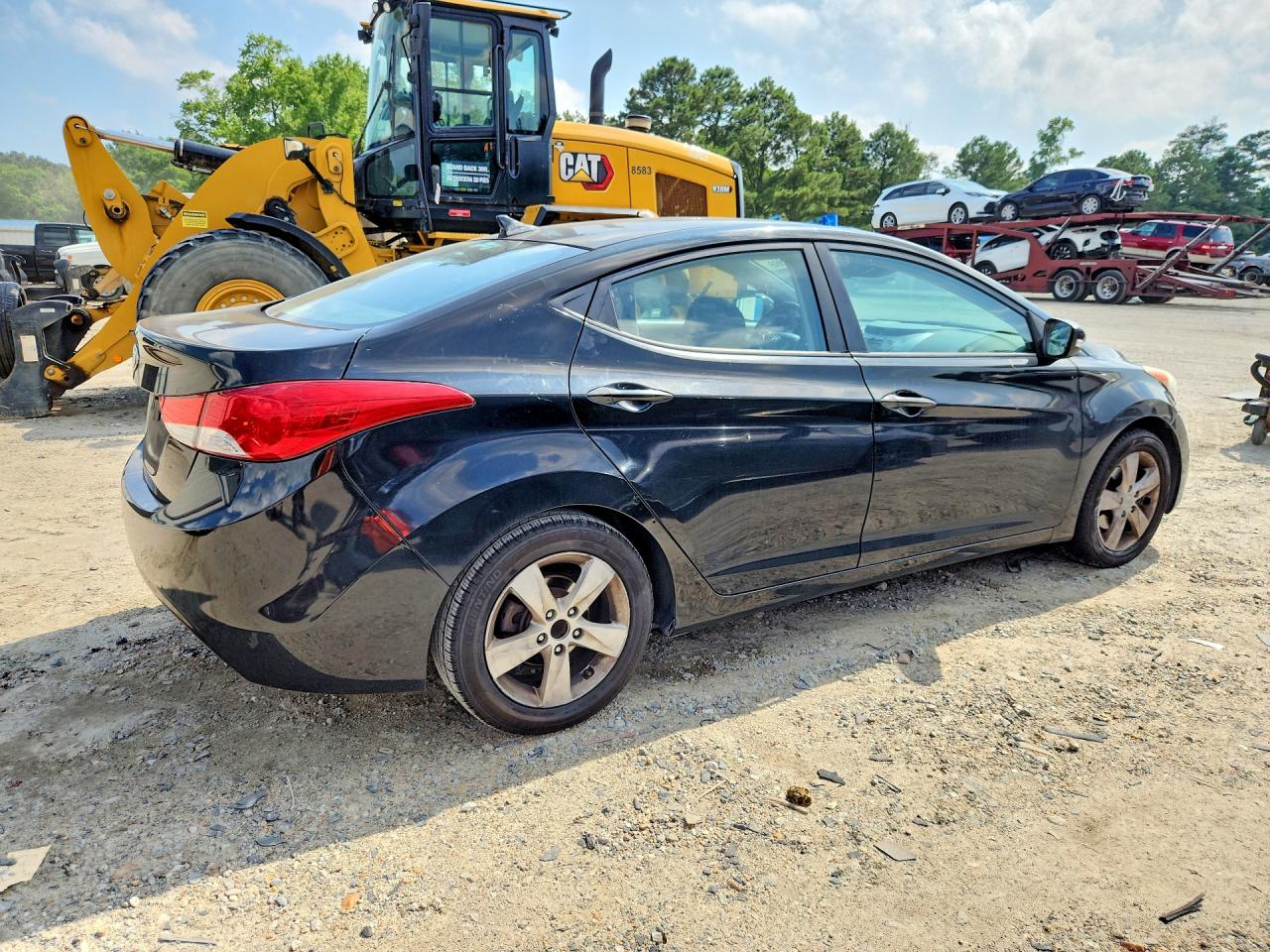 2013 Hyundai Elantra Gls Black vin: KMHDH4AE8DU611917