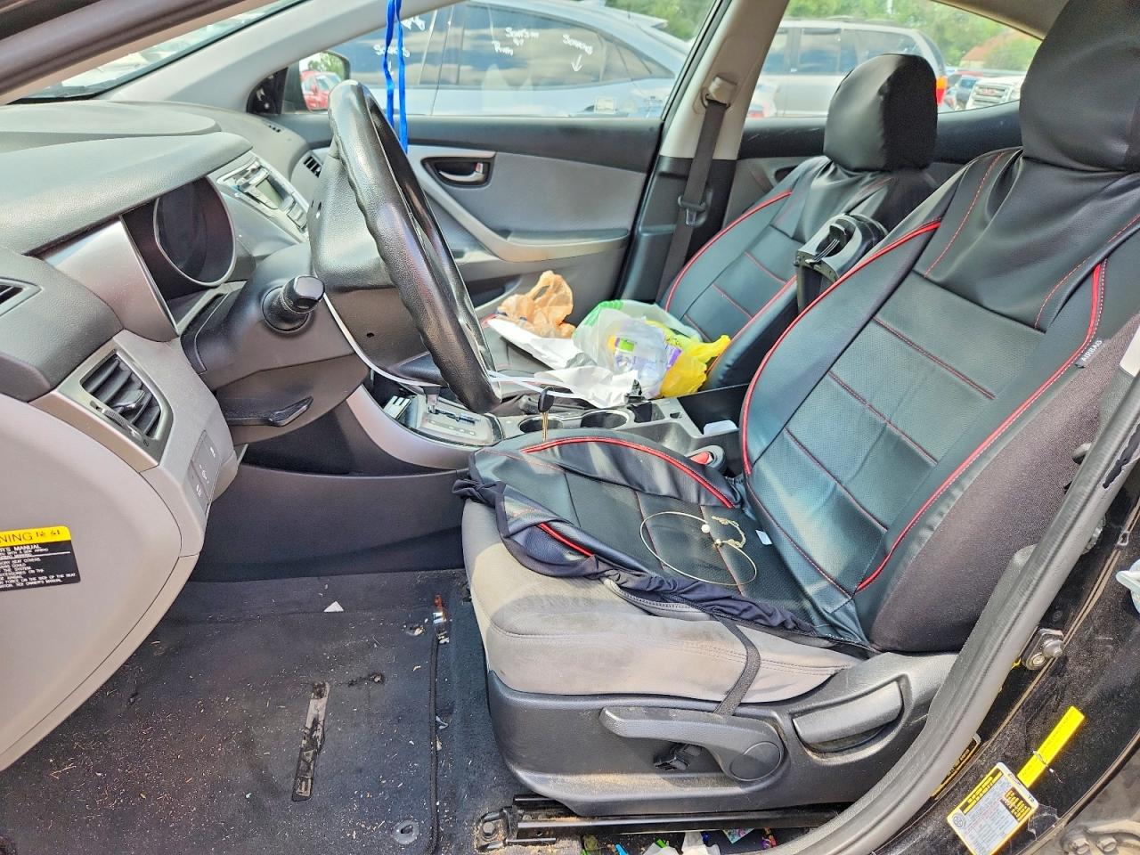 2013 Hyundai Elantra Gls Black vin: KMHDH4AE8DU611917