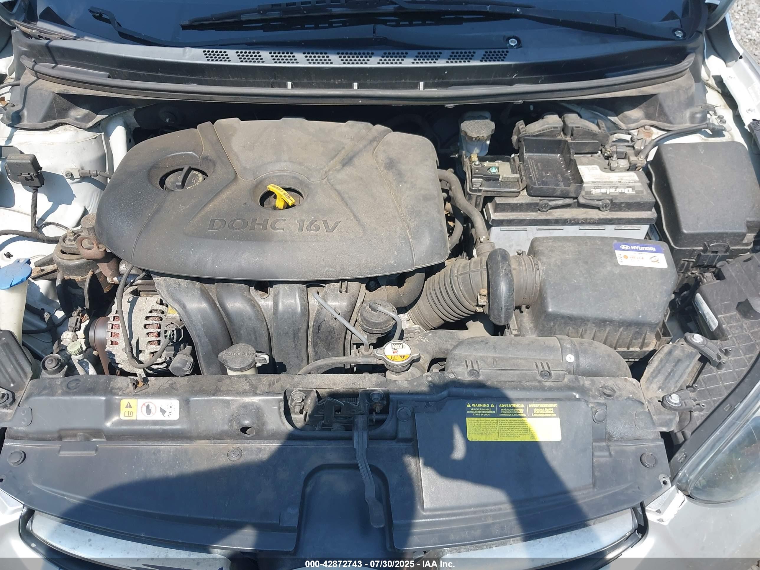 2013 Hyundai Elantra Limited Silver vin: KMHDH4AE8DU627356