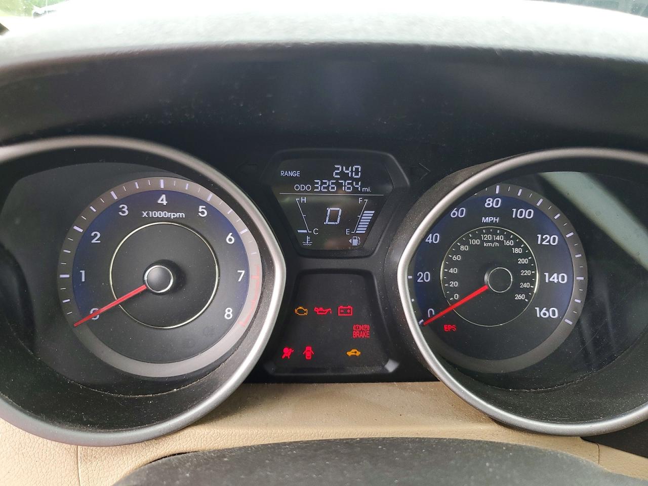 2013 Hyundai Elantra Limited Blue vin: KMHDH4AE8DU630709