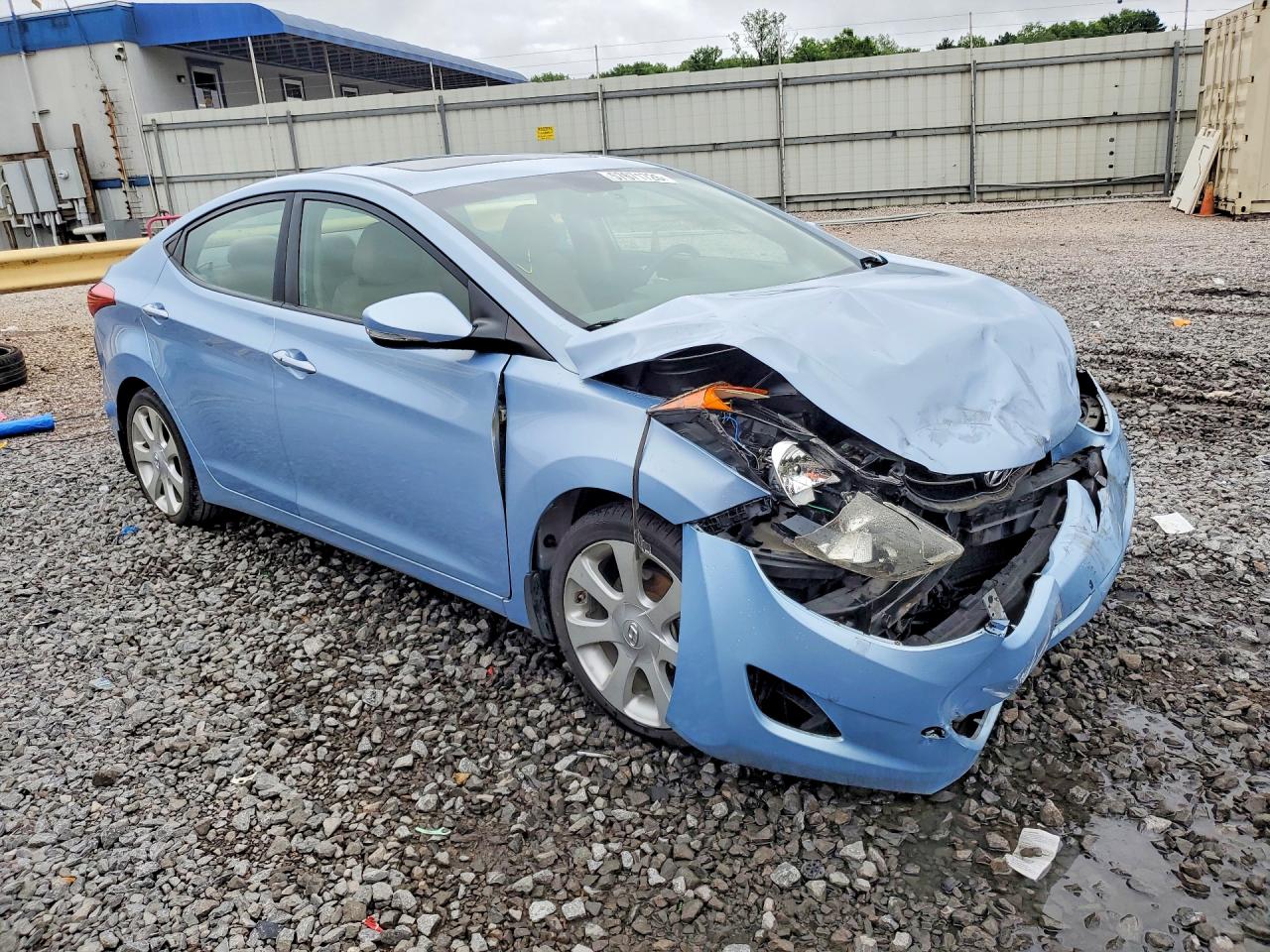 2013 Hyundai Elantra Limited Blue vin: KMHDH4AE8DU630709