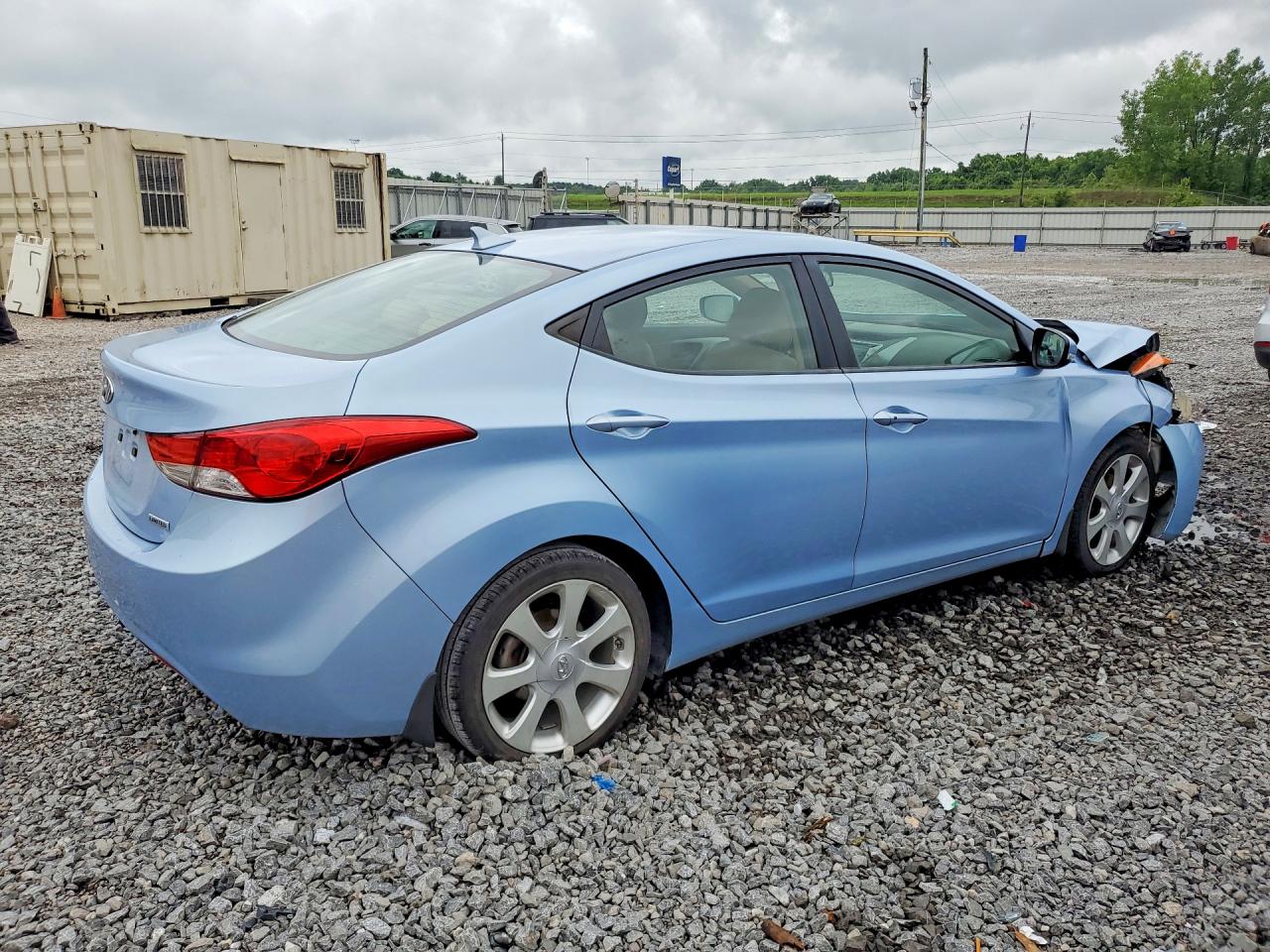 2013 Hyundai Elantra Limited Blue vin: KMHDH4AE8DU630709