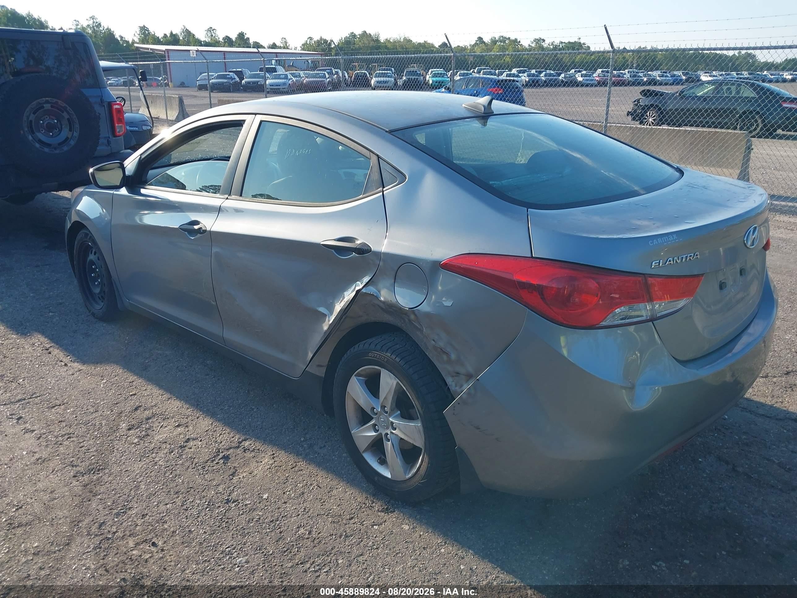 2013 Hyundai Elantra Gls/limited Gray vin: KMHDH4AE8DU634615