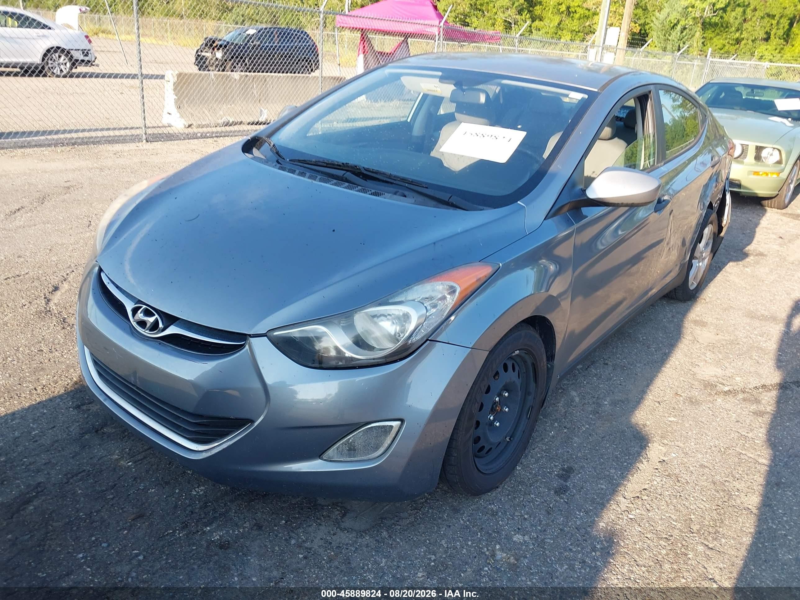 2013 Hyundai Elantra Gls/limited Gray vin: KMHDH4AE8DU634615