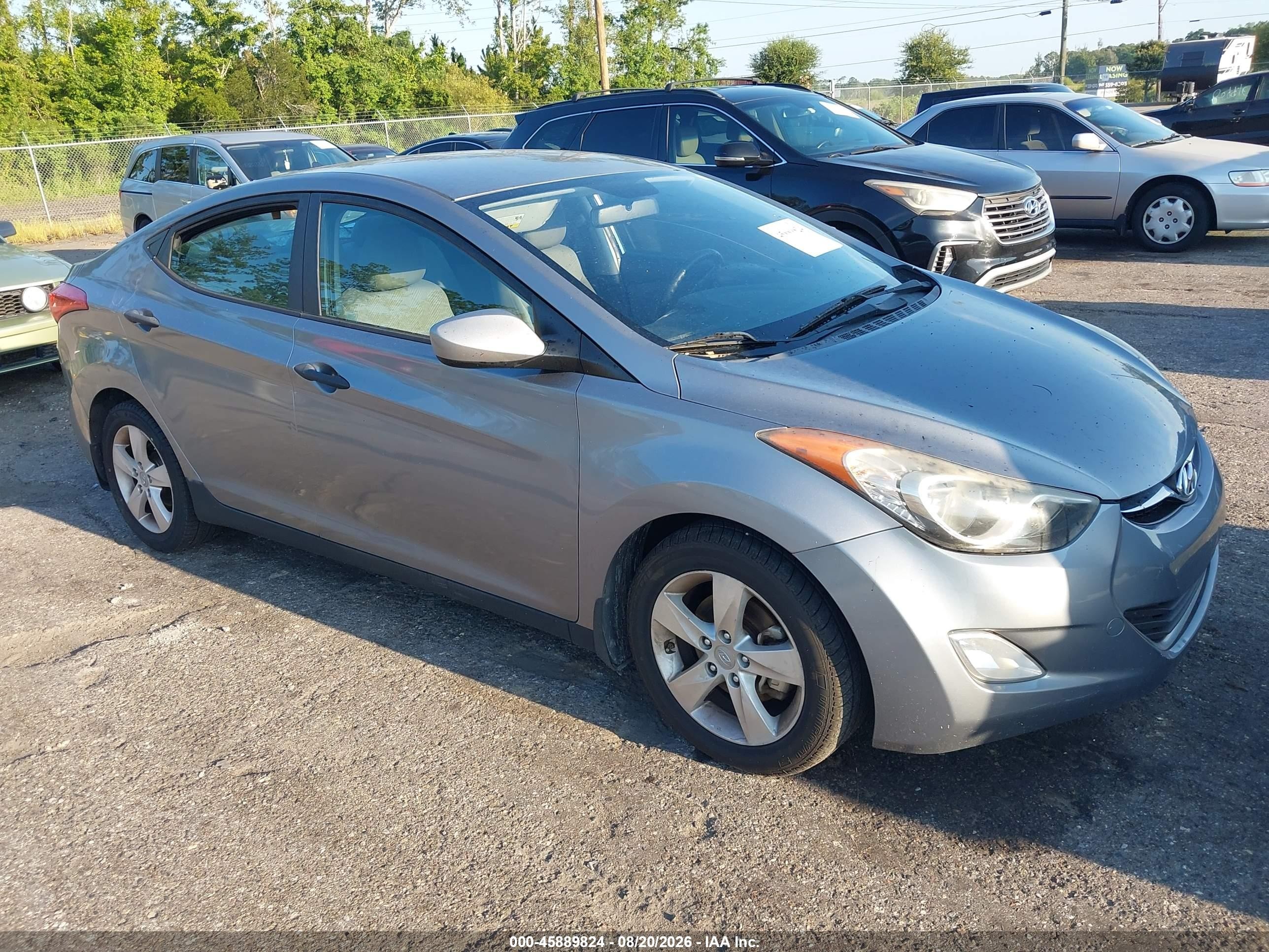 2013 Hyundai Elantra Gls/limited Gray vin: KMHDH4AE8DU634615
