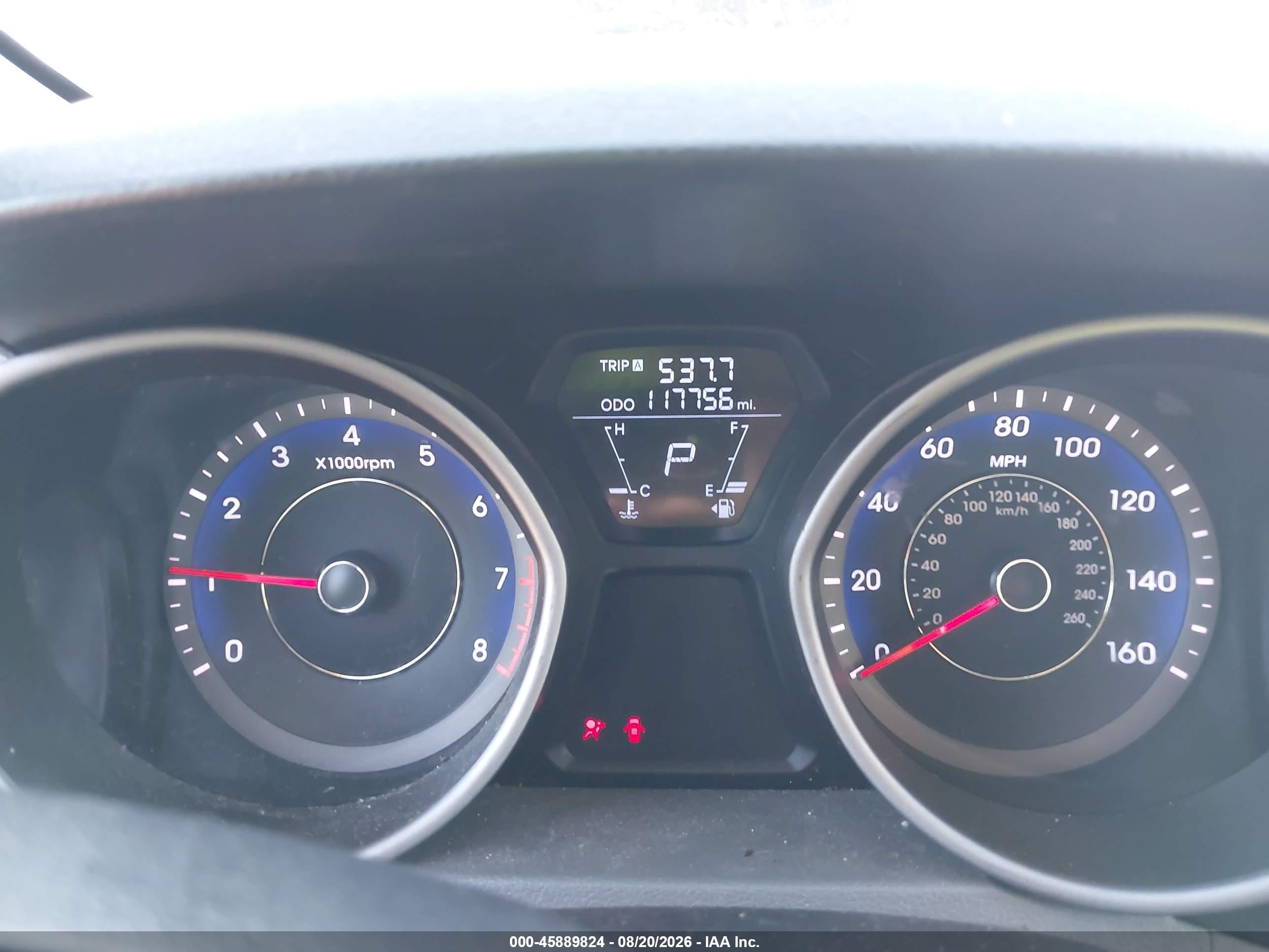 2013 Hyundai Elantra Gls/limited Gray vin: KMHDH4AE8DU634615