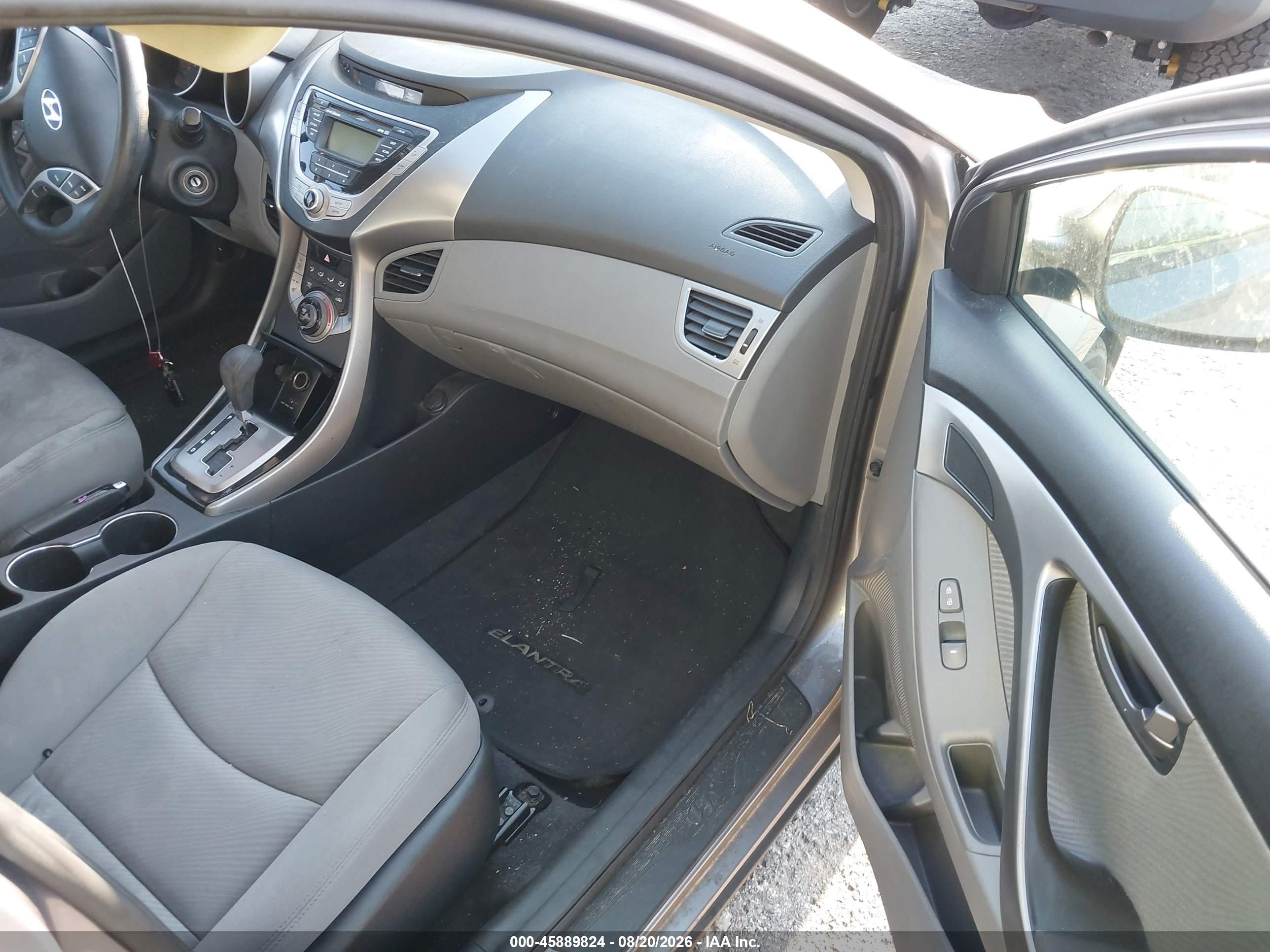 2013 Hyundai Elantra Gls/limited Gray vin: KMHDH4AE8DU634615