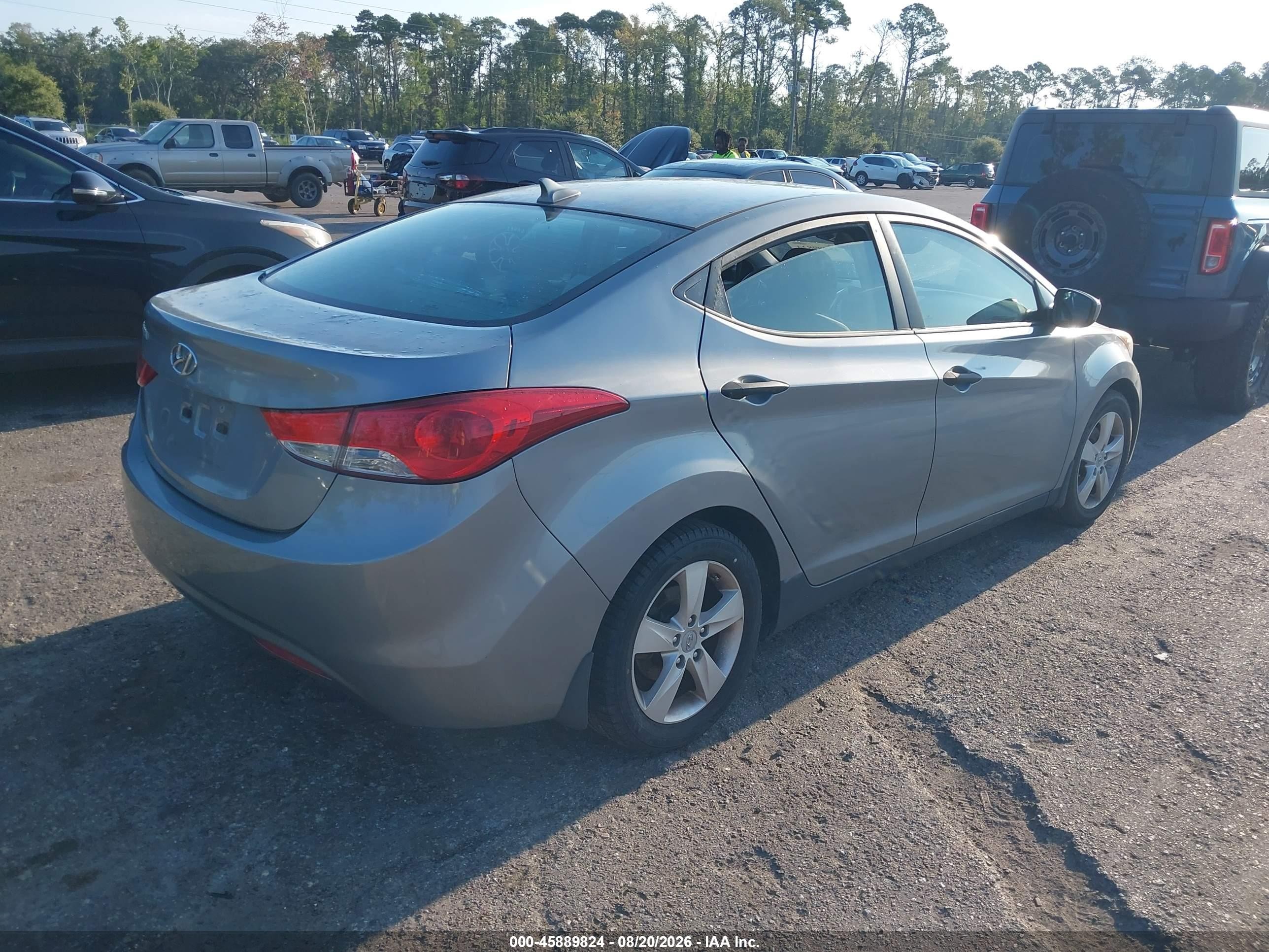 2013 Hyundai Elantra Gls/limited Gray vin: KMHDH4AE8DU634615