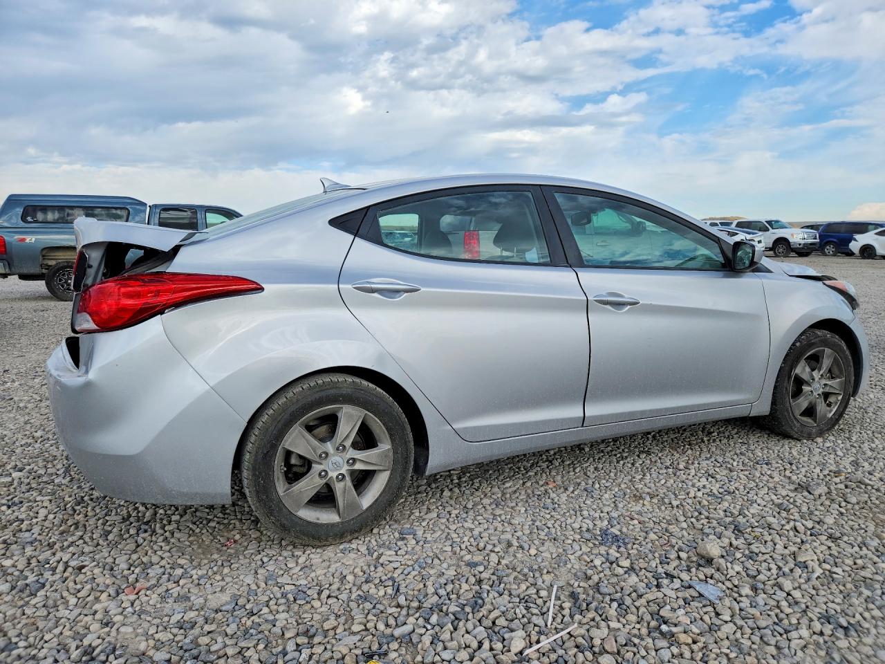 2013 Hyundai Elantra Gls Silver vin: KMHDH4AE8DU678162