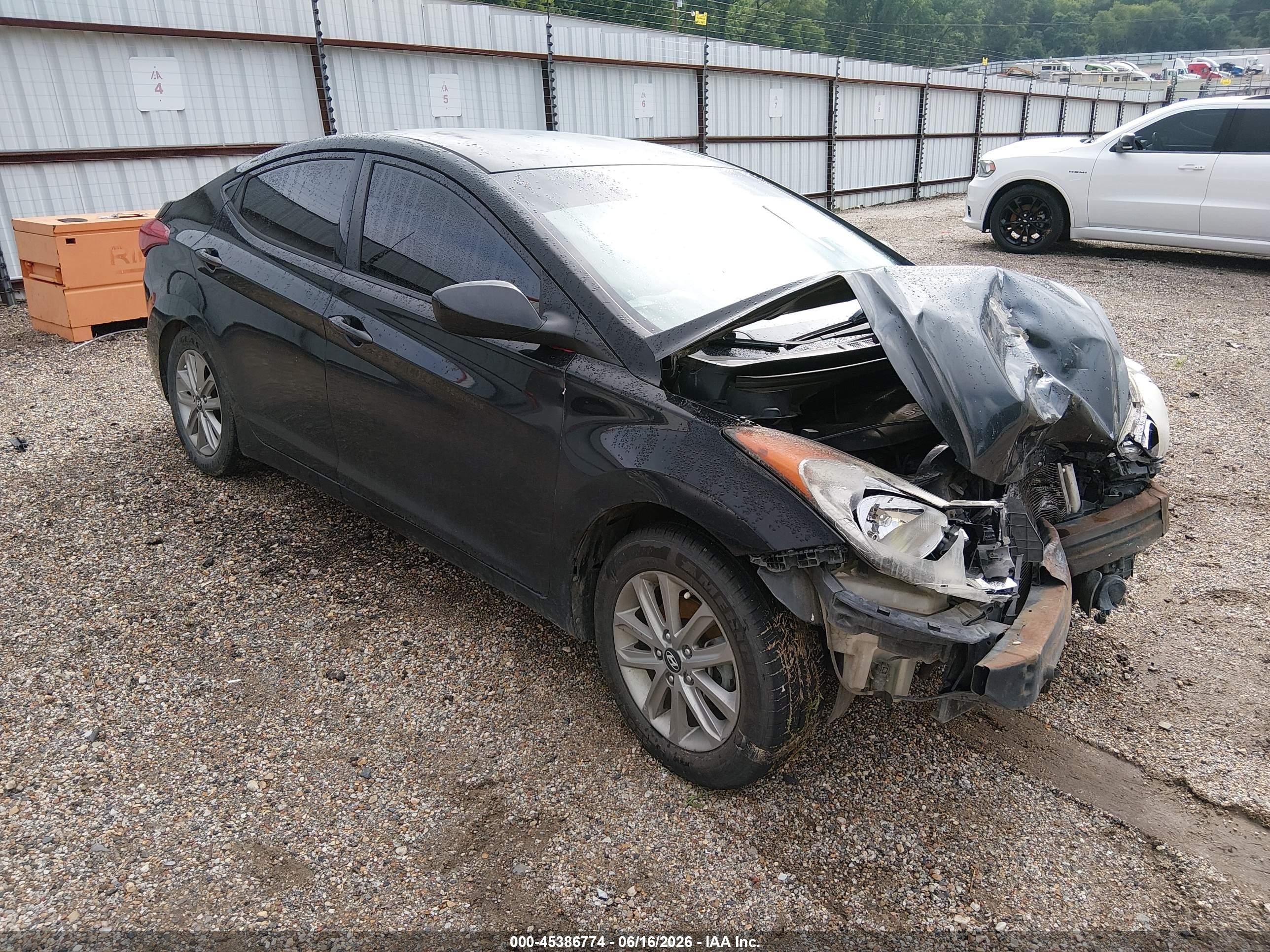 2013 Hyundai Elantra Gls Black vin: KMHDH4AE8DU680560