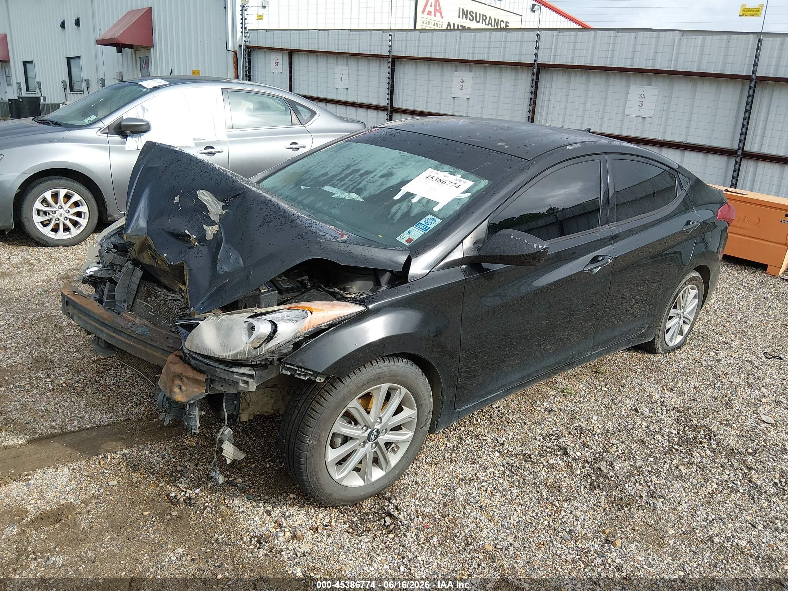 2013 Hyundai Elantra Gls Black vin: KMHDH4AE8DU680560