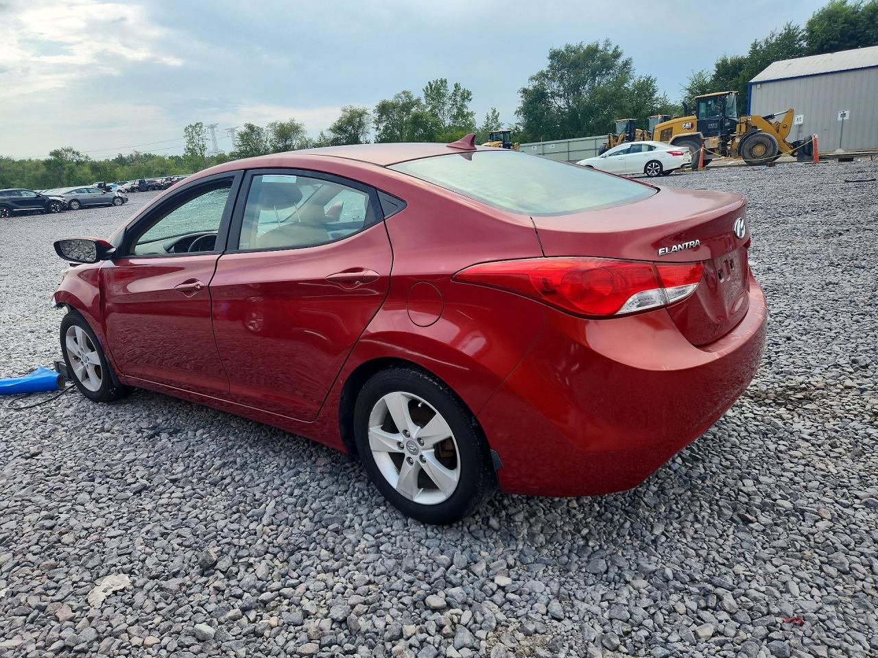 2013 Hyundai Elantra Gls Бордовый vin: KMHDH4AE8DU682342