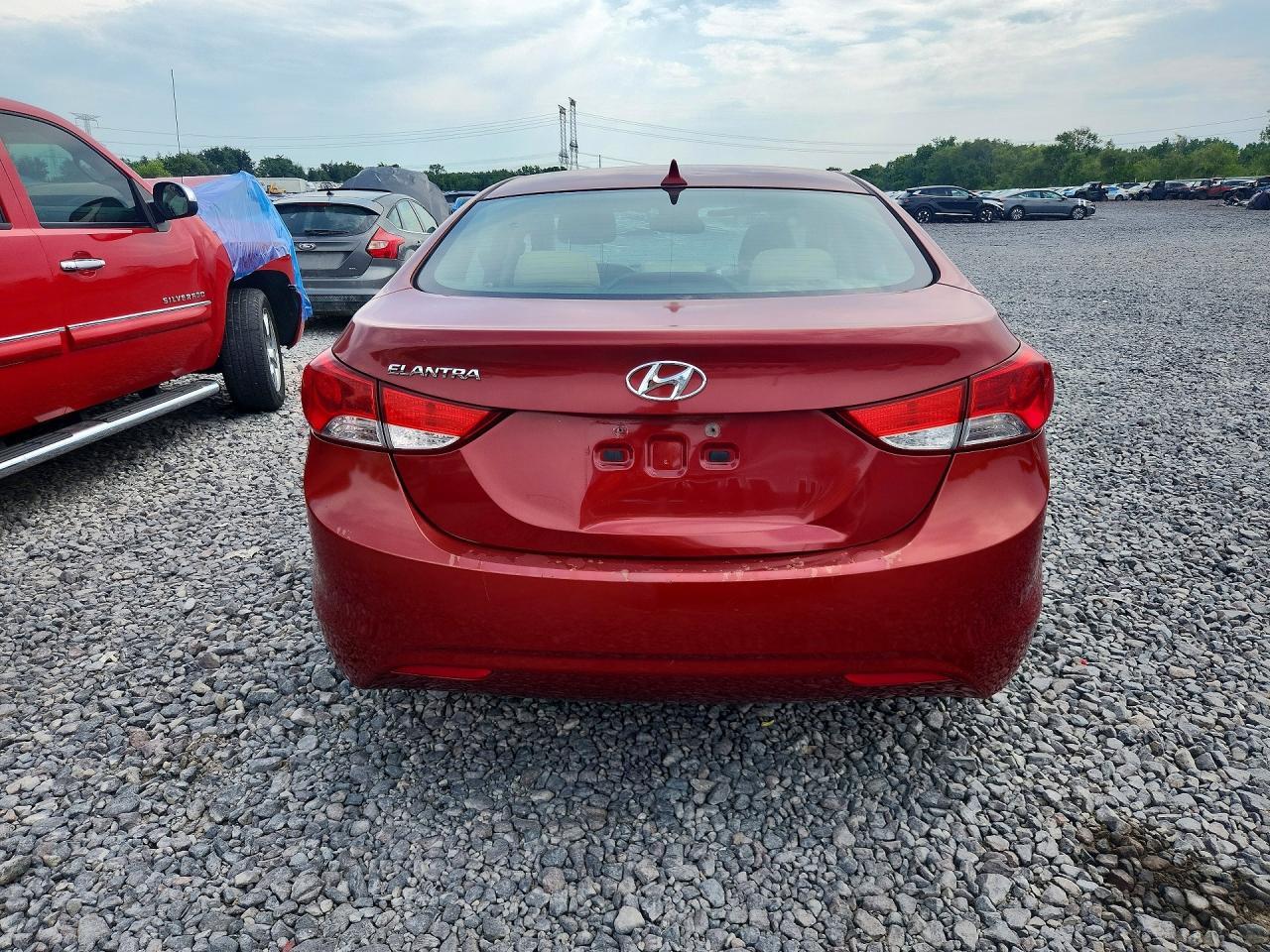 2013 Hyundai Elantra Gls Бордовый vin: KMHDH4AE8DU682342