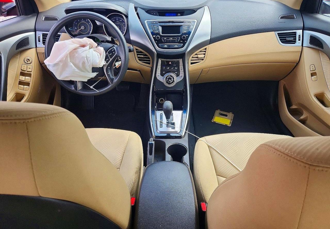 2013 Hyundai Elantra Gls Бордовый vin: KMHDH4AE8DU682342