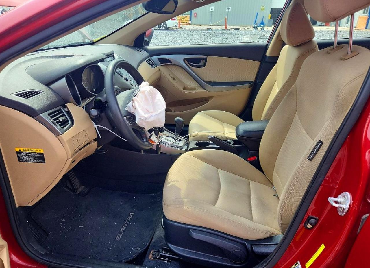 2013 Hyundai Elantra Gls Бордовый vin: KMHDH4AE8DU682342