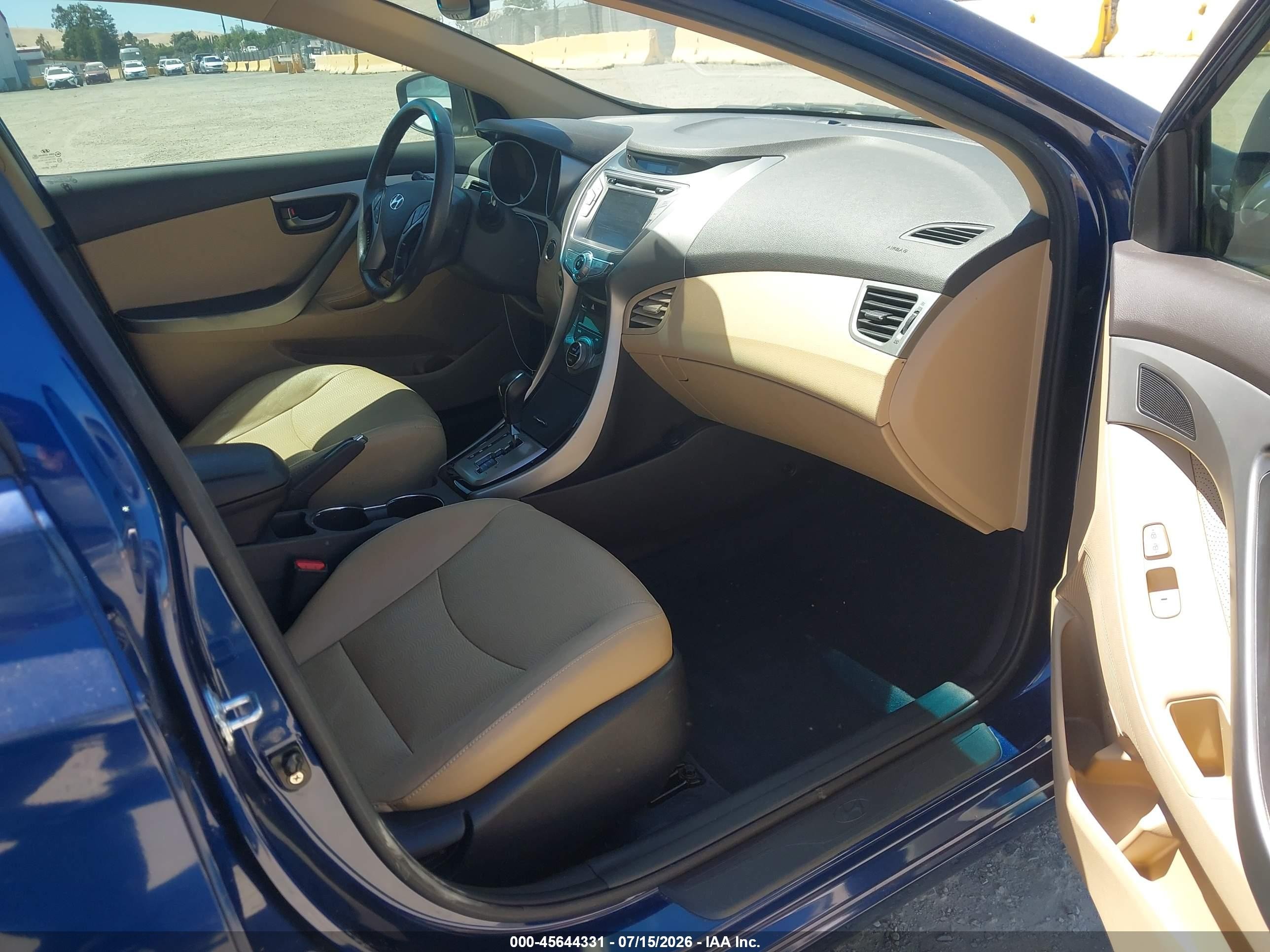 2013 Hyundai Elantra Limited Dark Blue vin: KMHDH4AE8DU689243