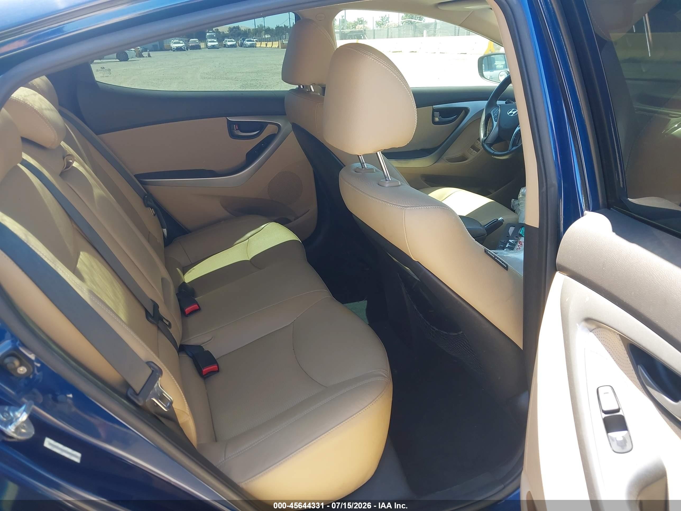 2013 Hyundai Elantra Limited Dark Blue vin: KMHDH4AE8DU689243