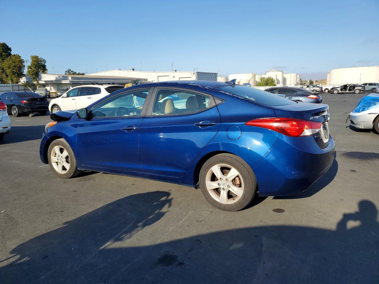 2013 Hyundai Elantra Gls Blue vin: KMHDH4AE8DU690683