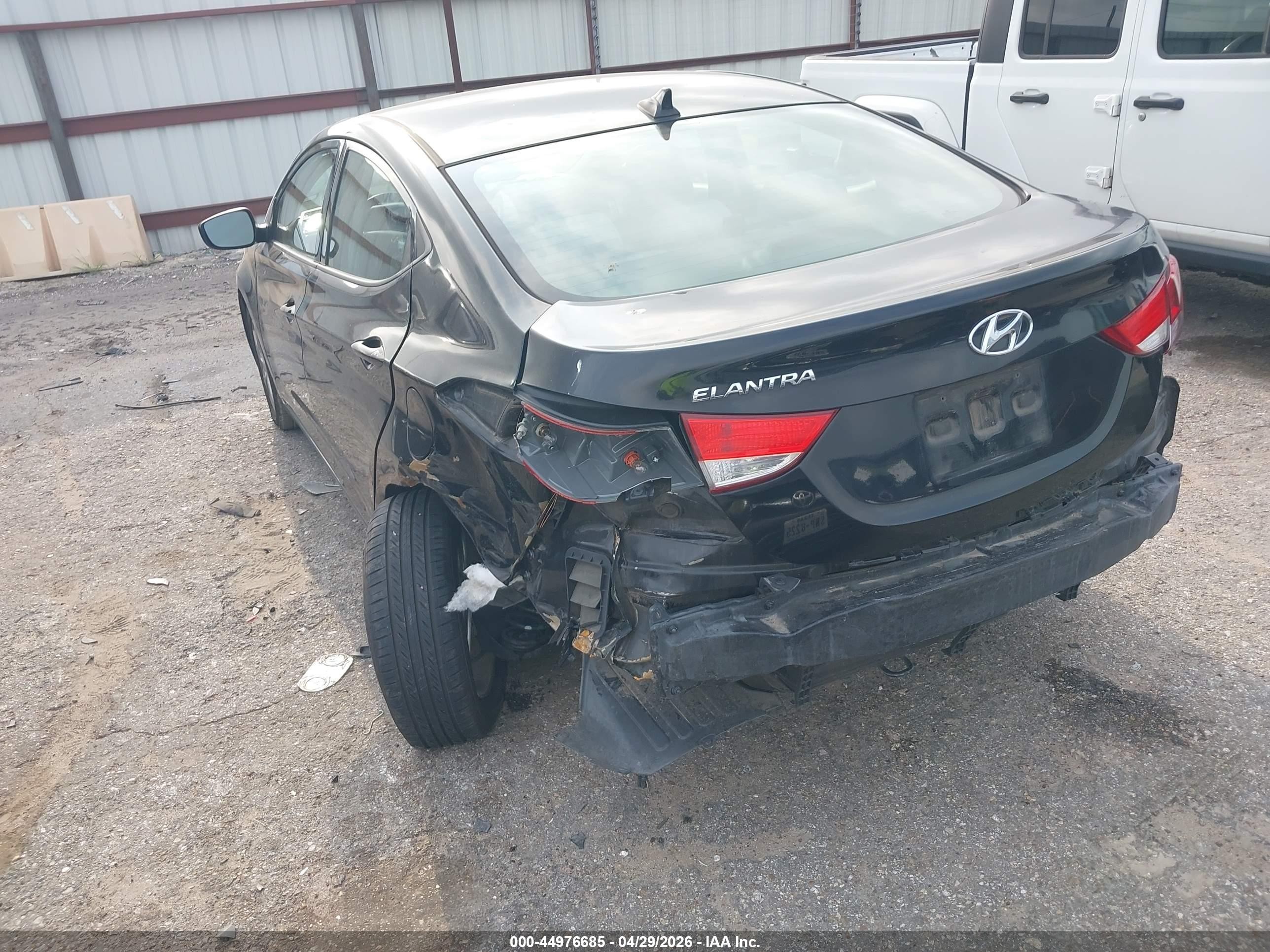 2013 Hyundai Elantra Gls Black vin: KMHDH4AE8DU698962