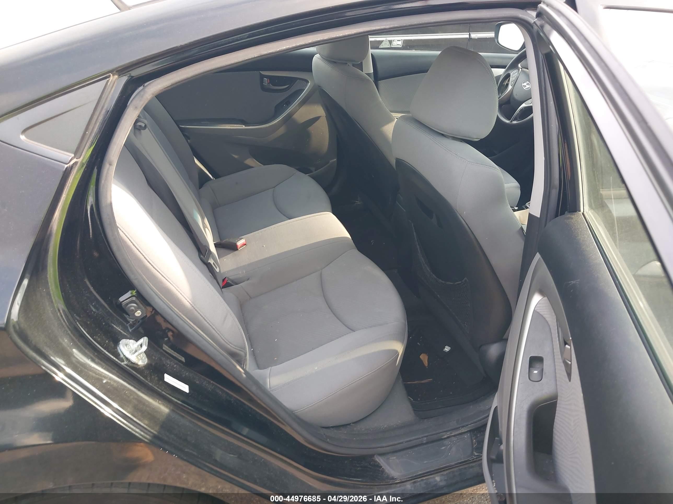 2013 Hyundai Elantra Gls Black vin: KMHDH4AE8DU698962