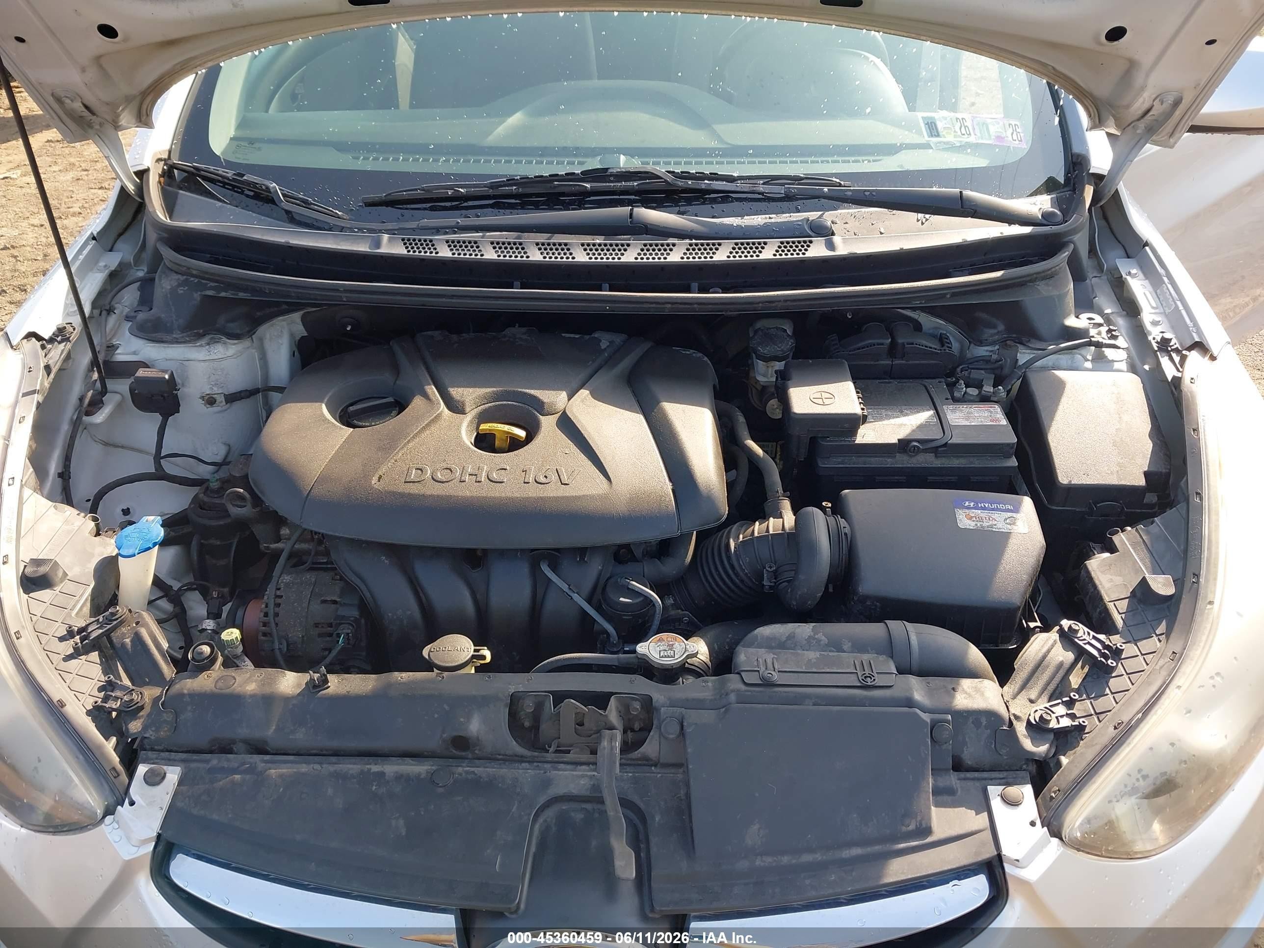2013 Hyundai Elantra Gls Серебряный vin: KMHDH4AE8DU723360