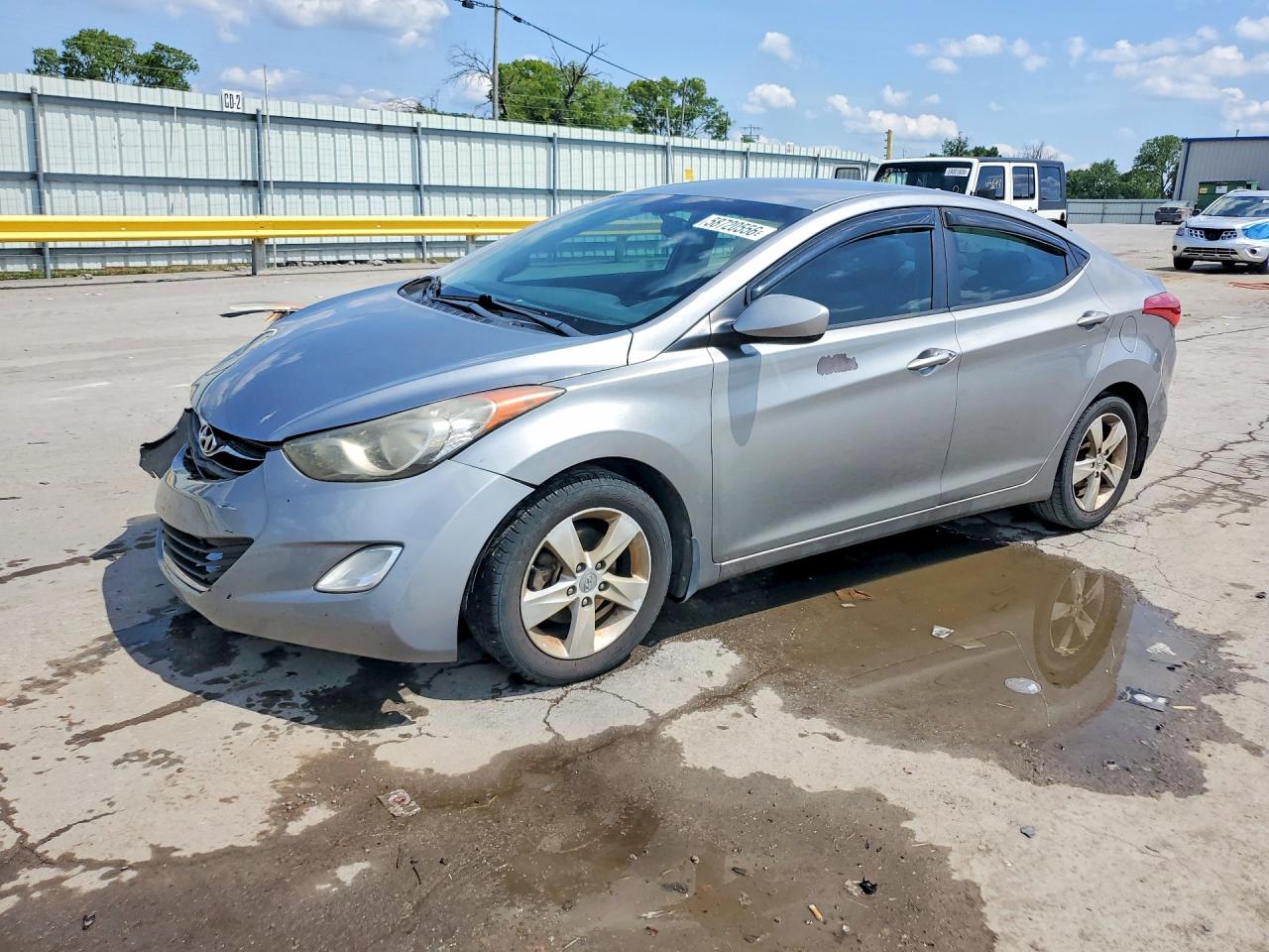 2013 Hyundai Elantra Gls Серый vin: KMHDH4AE8DU730714