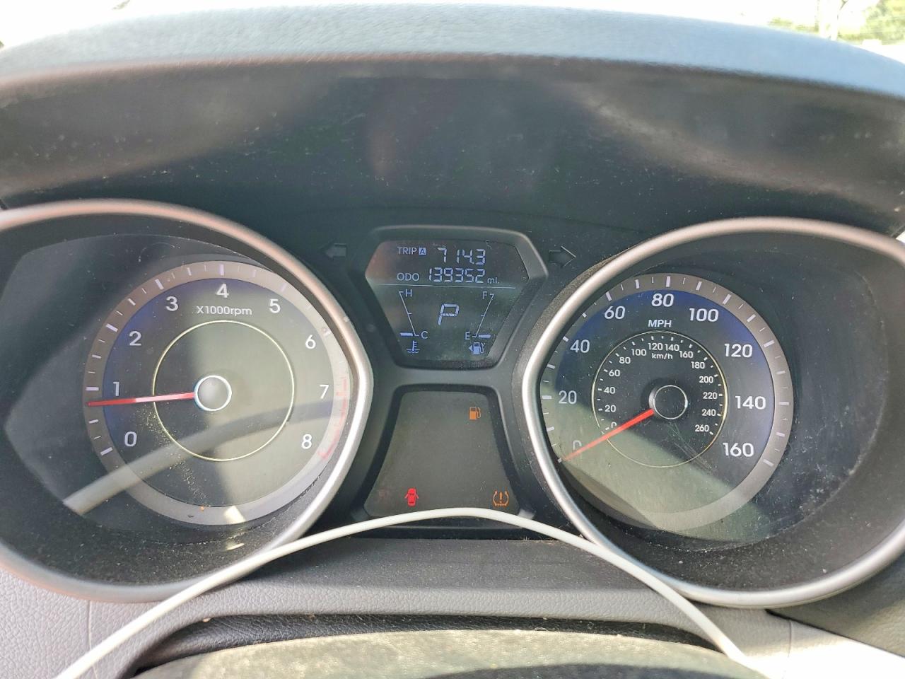 2013 Hyundai Elantra Gls Gray vin: KMHDH4AE8DU730714