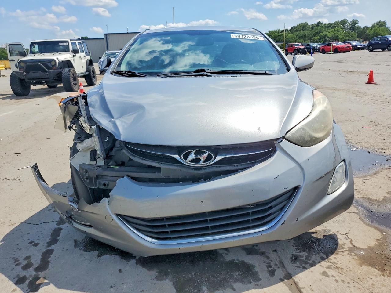 2013 Hyundai Elantra Gls Gray vin: KMHDH4AE8DU730714