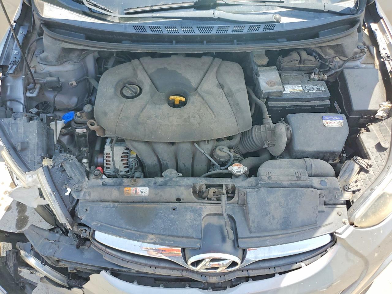 2013 Hyundai Elantra Gls Gray vin: KMHDH4AE8DU730714