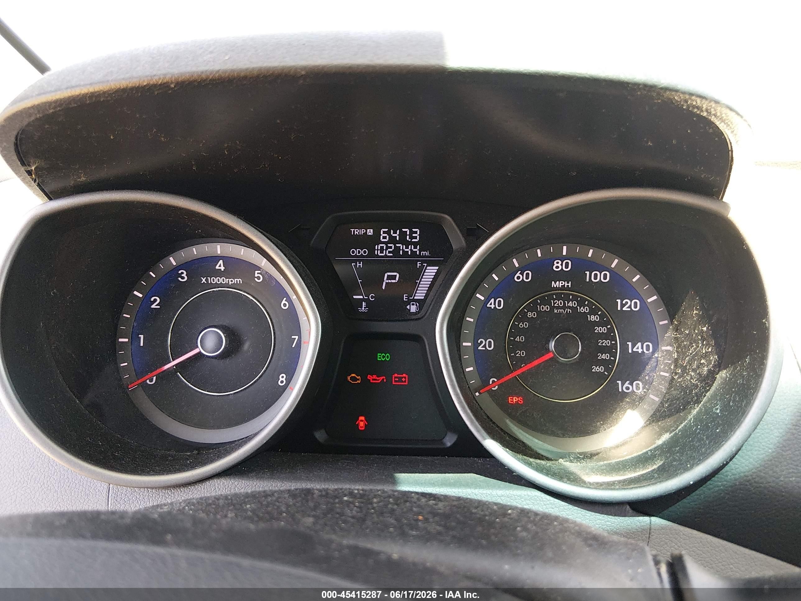 2013 Hyundai Elantra Gls Blue vin: KMHDH4AE8DU732723