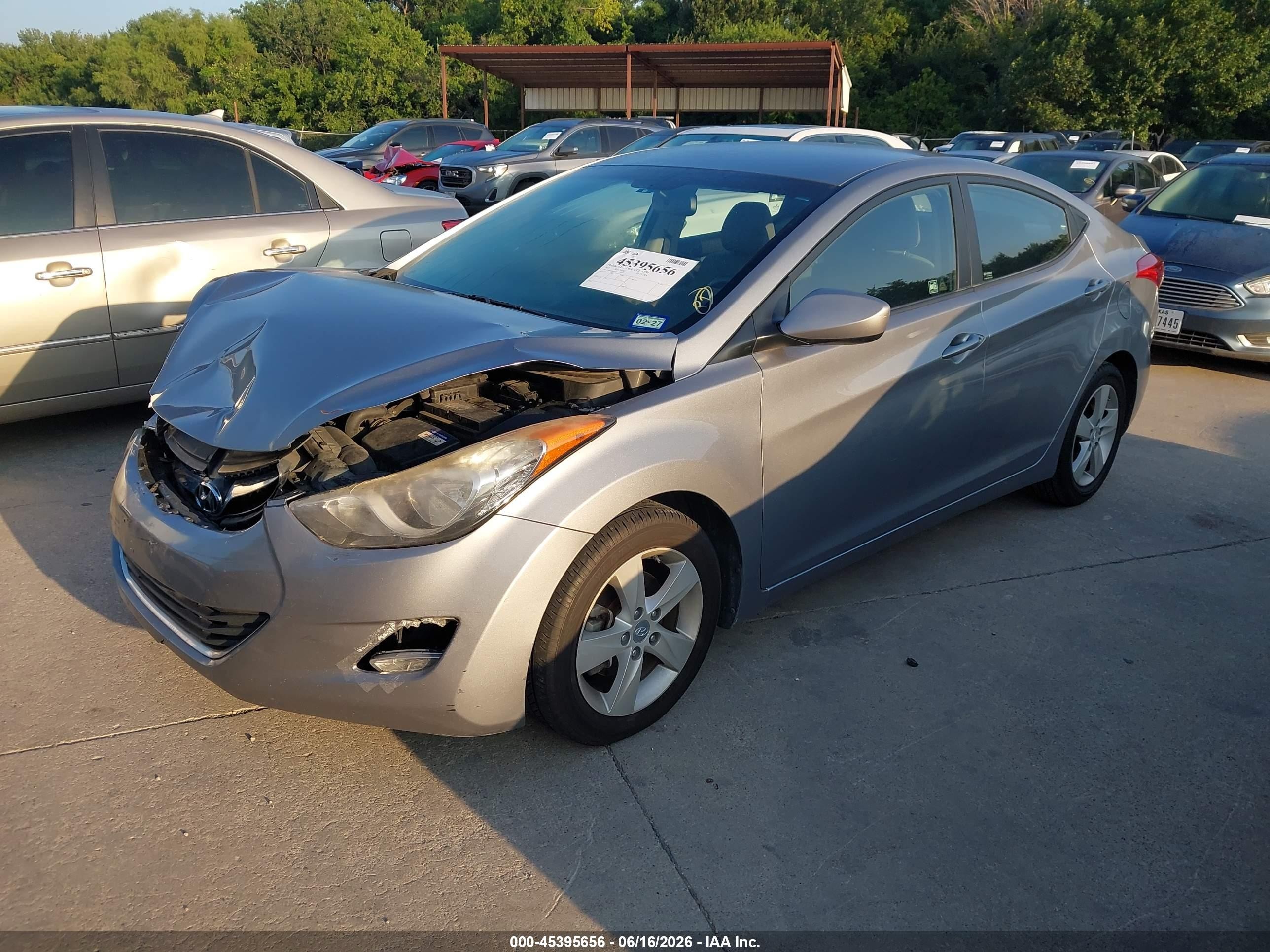 2013 Hyundai Elantra Gls Silver vin: KMHDH4AE8DU735637
